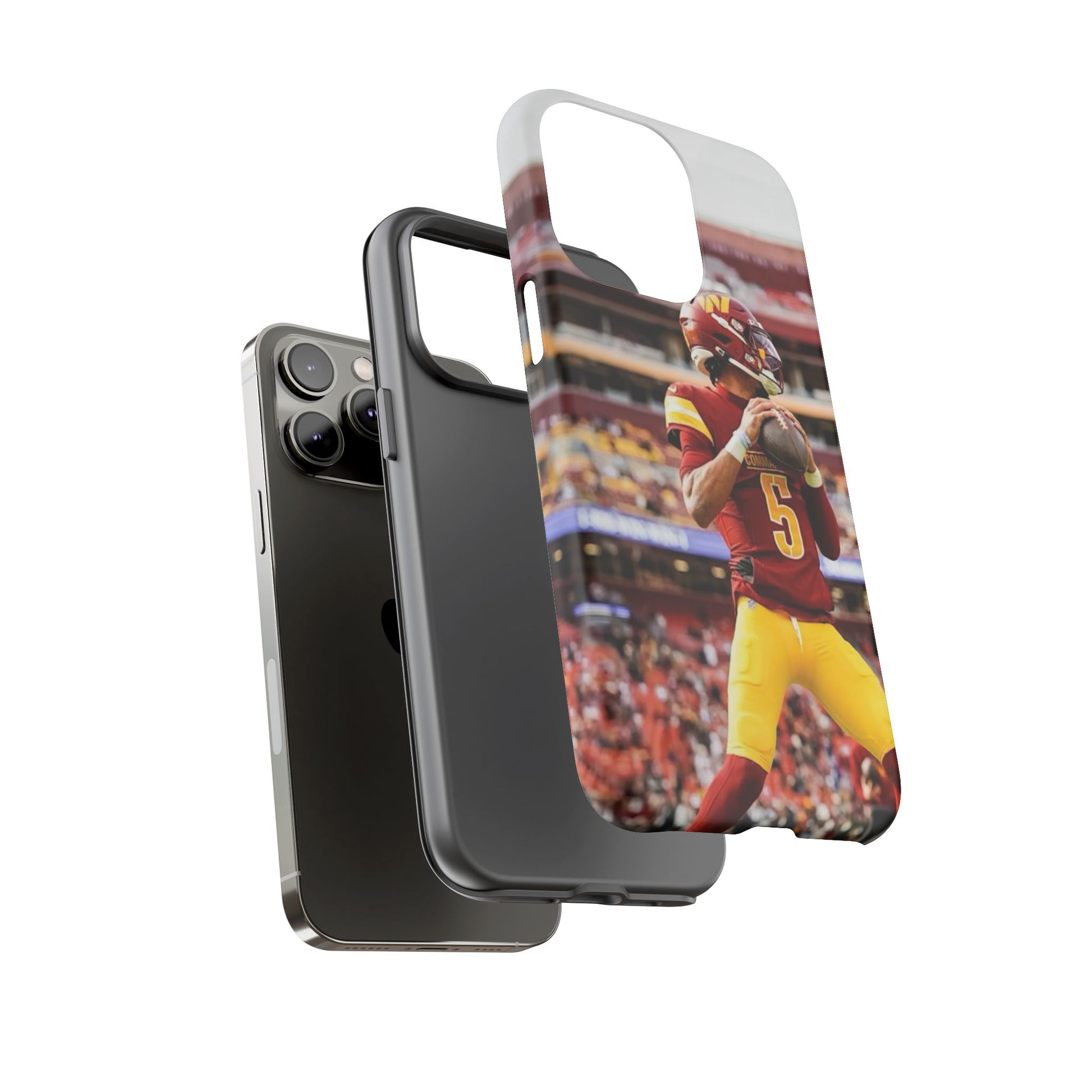 Jayden Daniels Washington Football Tough Cases for iPhones, Samsung, and Pixel