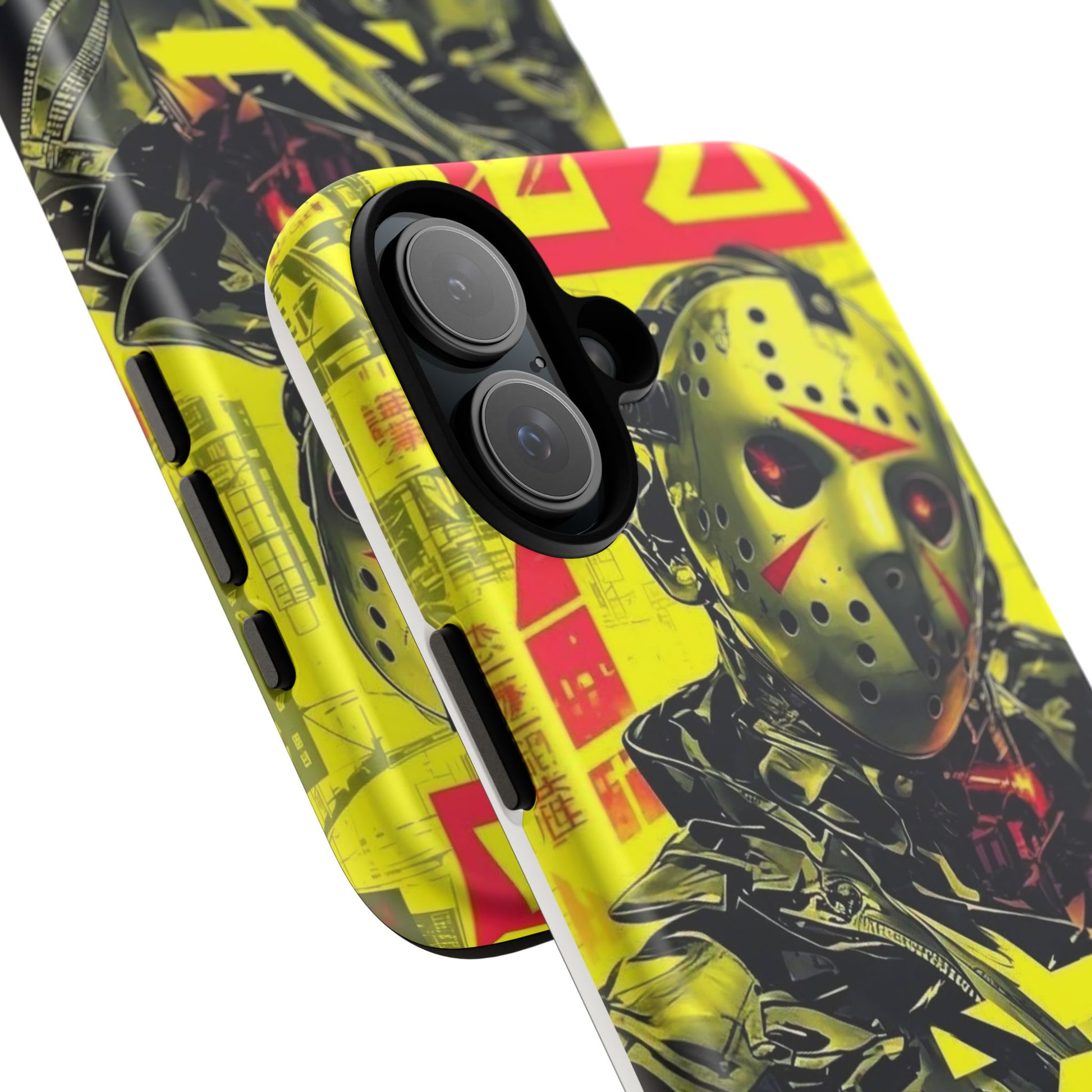 Cyberpunk X Jason Voorhees Tough Cases for iPhones, Samsung, and Pixel