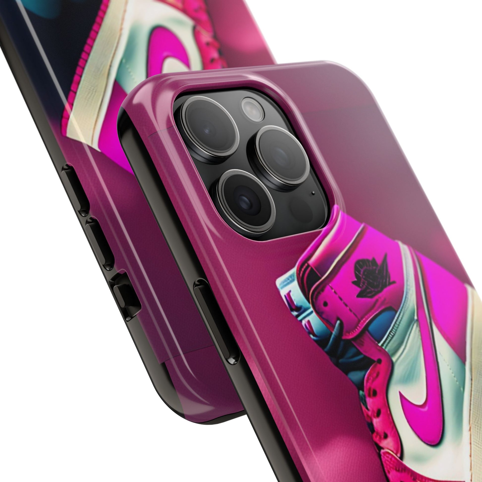 Pink Jordan Sneakers Phone Cases for iPhones & Samsung Phones