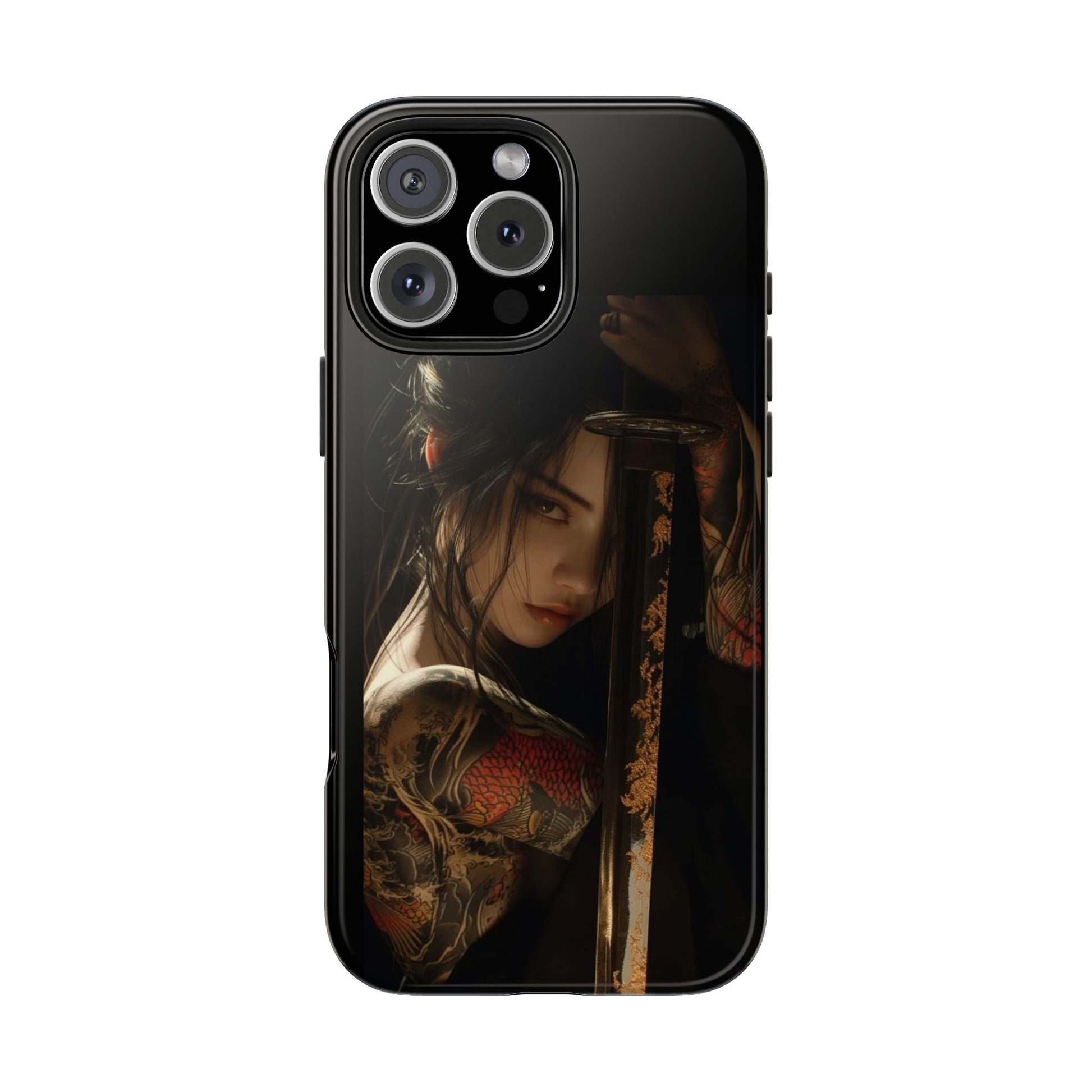 Samurai Female Warrior Design Phone Cases for iPhone & Samsung Galaxy Phones