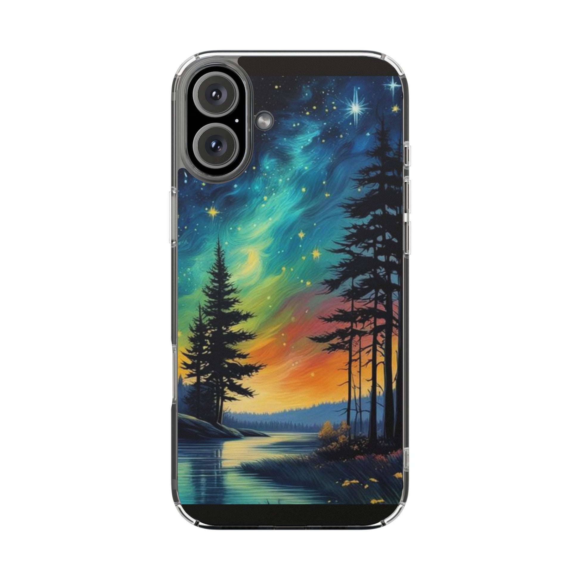 Starry Night Style Forest Art Iphone, Samsung case