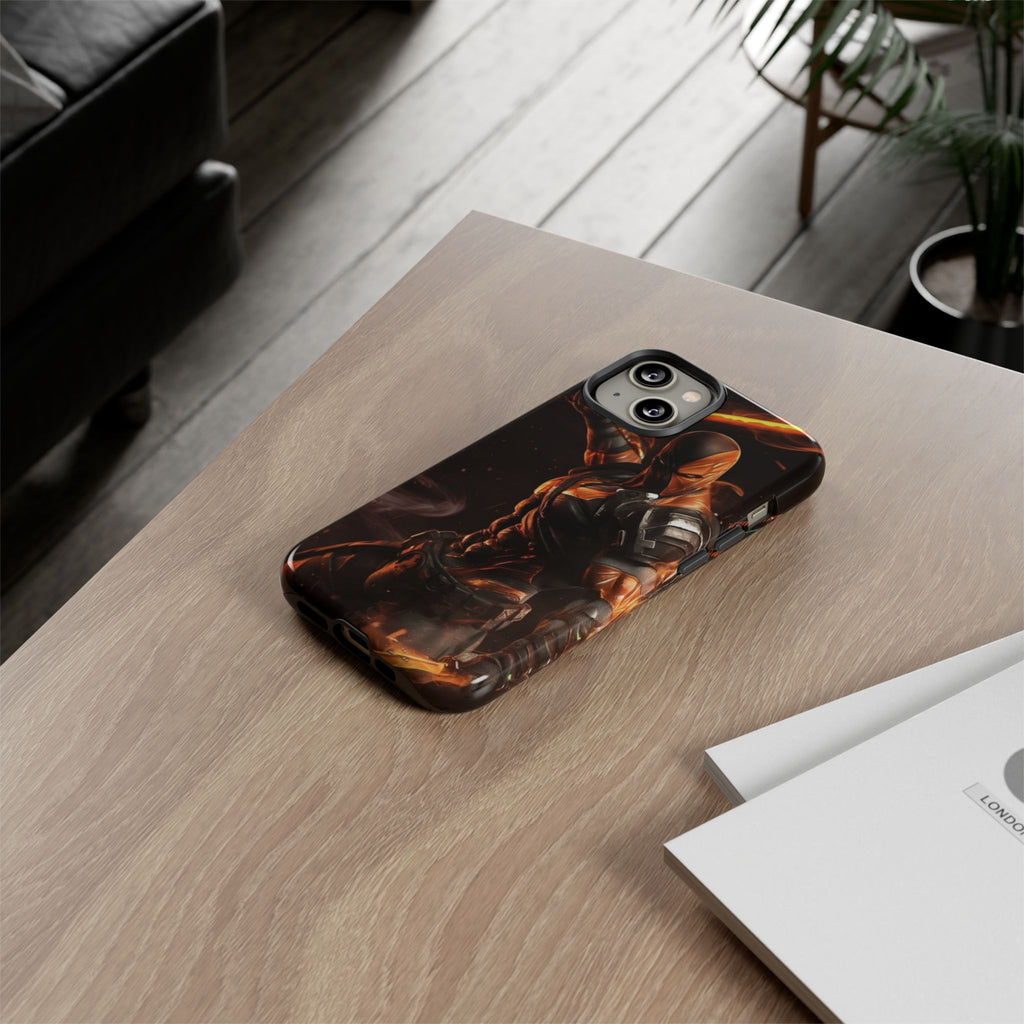 DC Comics Death Stroke Tough Cases for iPhones, Samsung, and Pixel