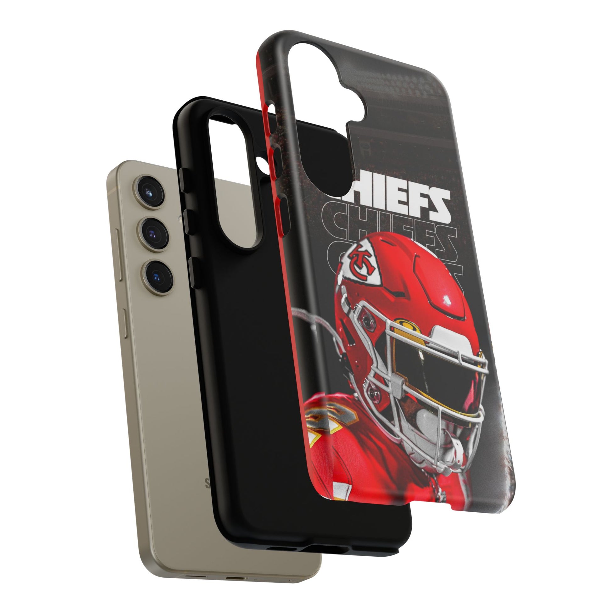 Kansas City Chiefs Football Helmet Logo Tough Cases for iPhones, Samsung, and Pixel