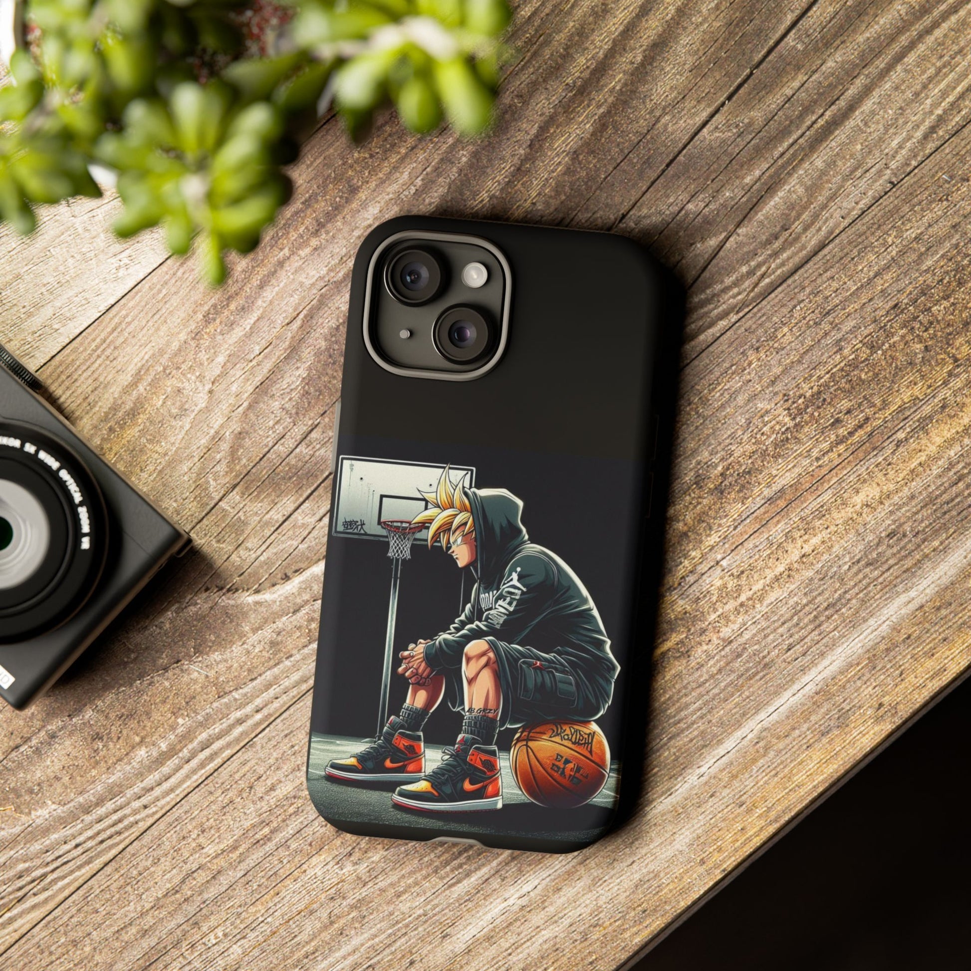 Son Goku Basketball Tough Cases for iPhones, Samsung, and Pixel