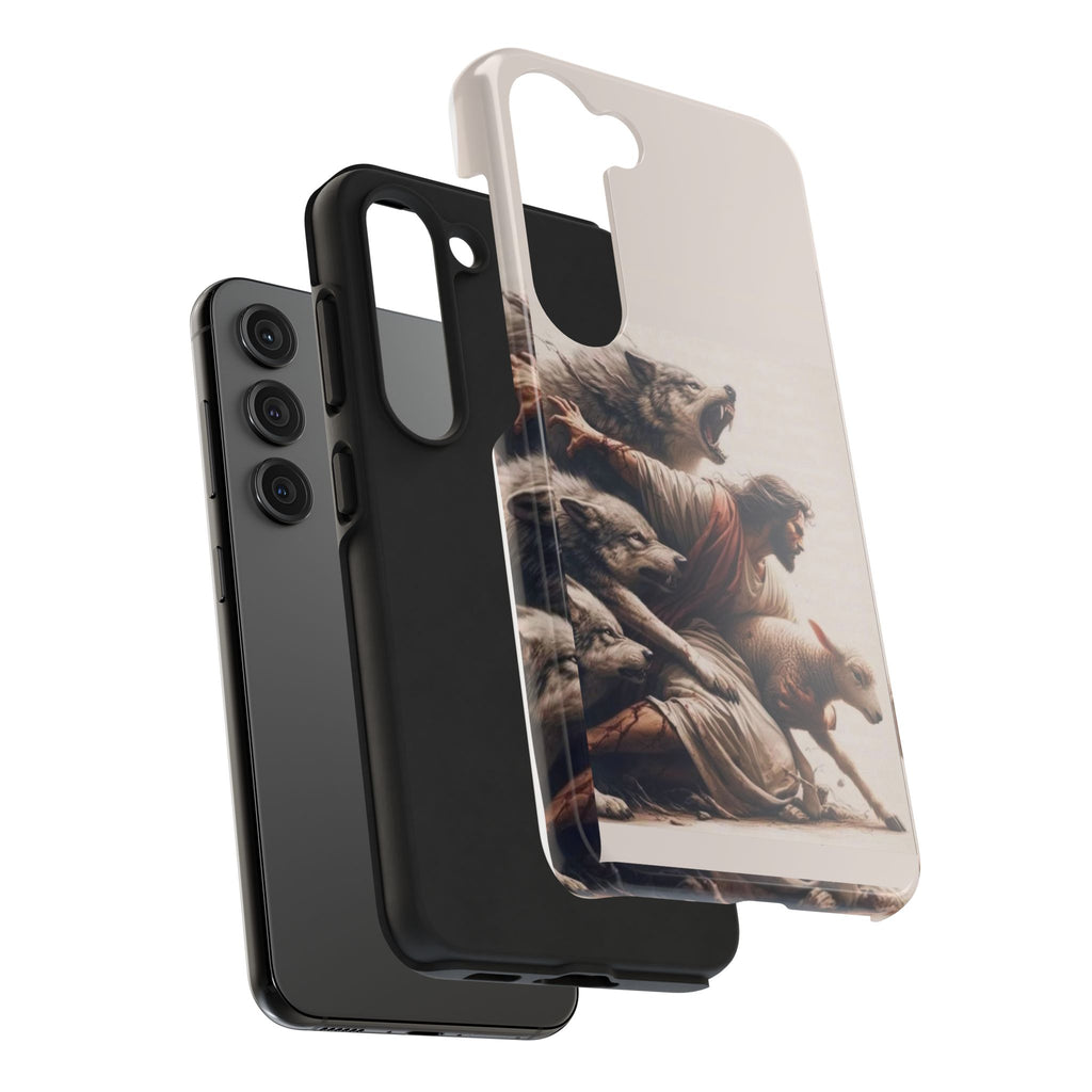 Jesus x Wolves Christian Themed Tough Phone Cases for Iphones & Samsung Phones