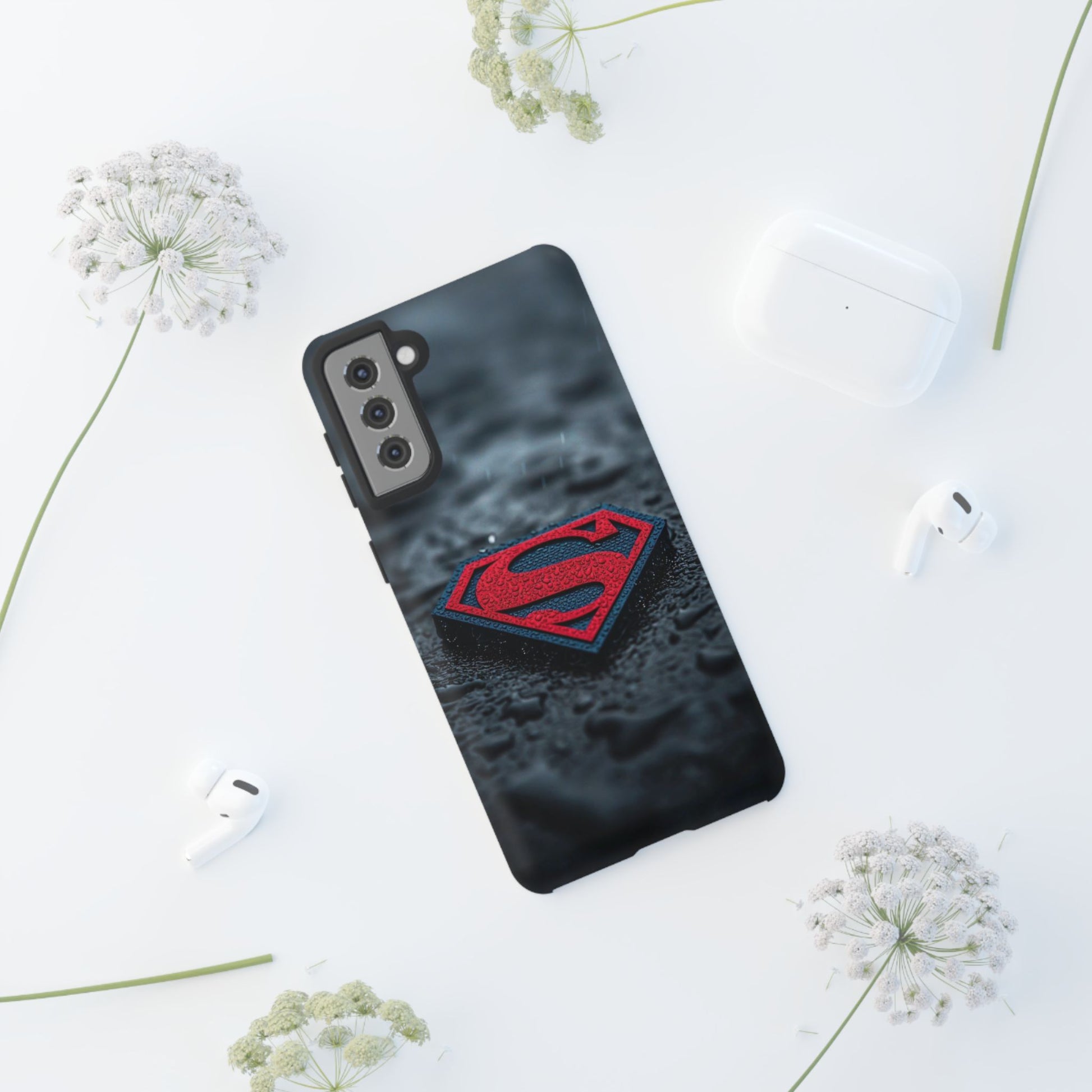 Superman Logo Tough Cases for iPhones, Samsung, and Pixel
