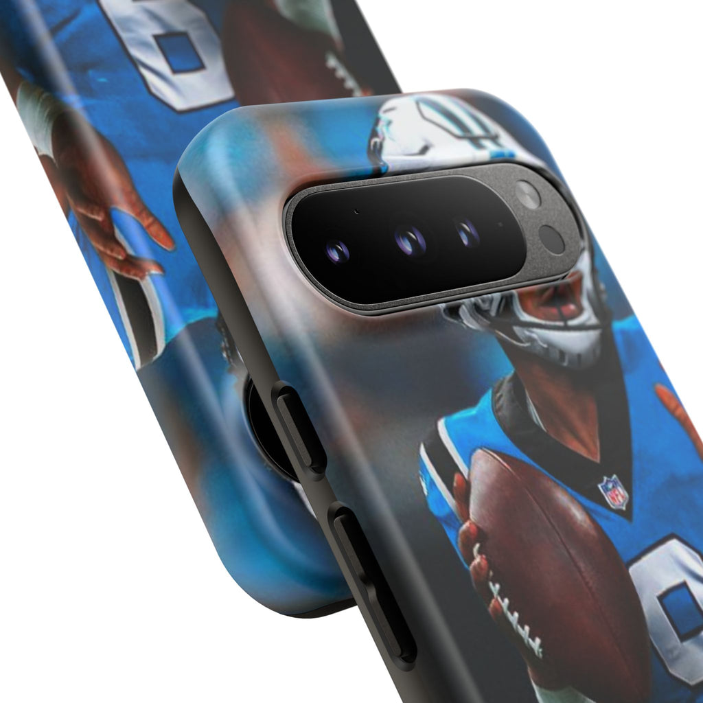 Carolina Panthers Bryce Young Football Tough Cases for iPhones, Samsung, and Pixel