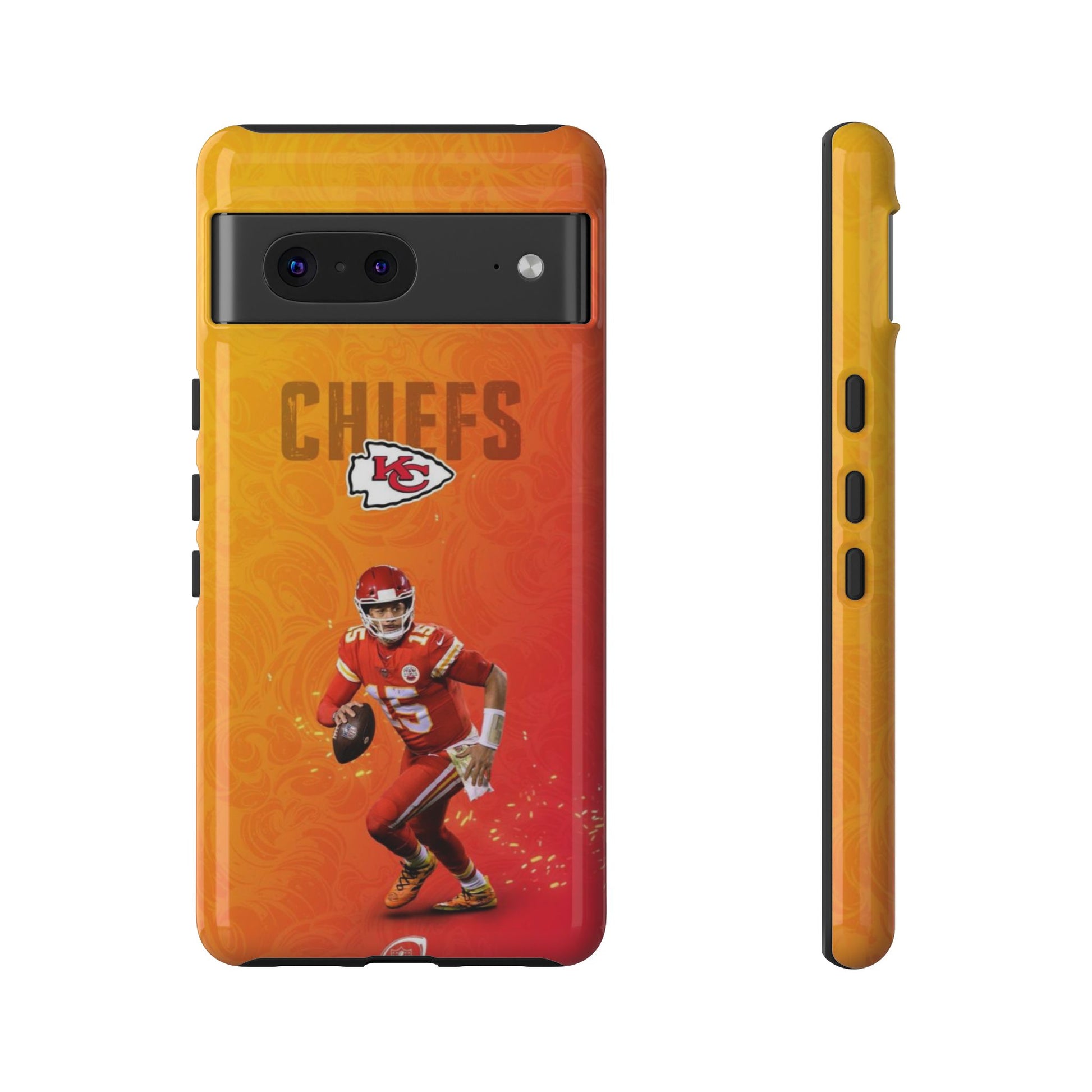Kansas City Chiefs Patrick Mahomes Football Tough Cases for iPhones, Samsung, and Pixel