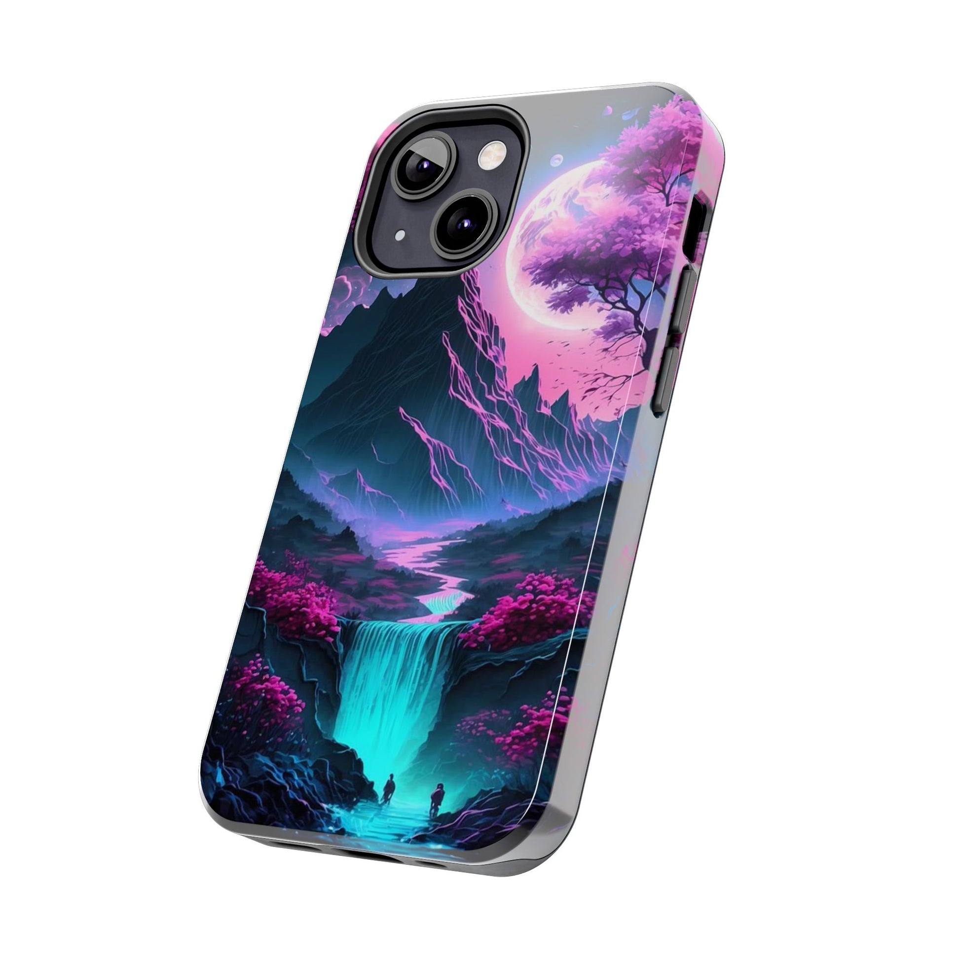 Cherry Blossoms in Japan Themed Tough Phone Cases for Iphones & Samsung Phones