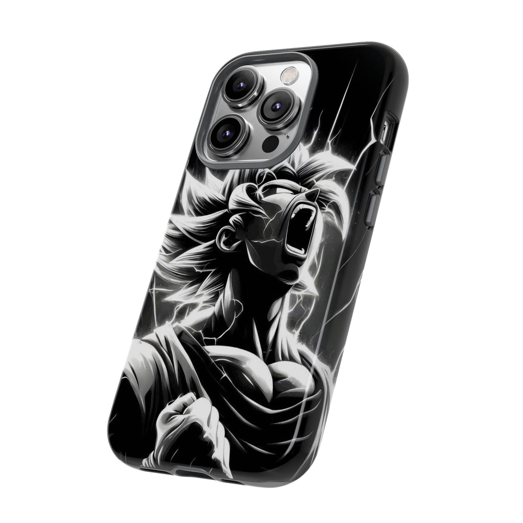 Anime Saiyan Rage Dragon ball Z Tough Cases for iPhones, Samsung, and Pixel