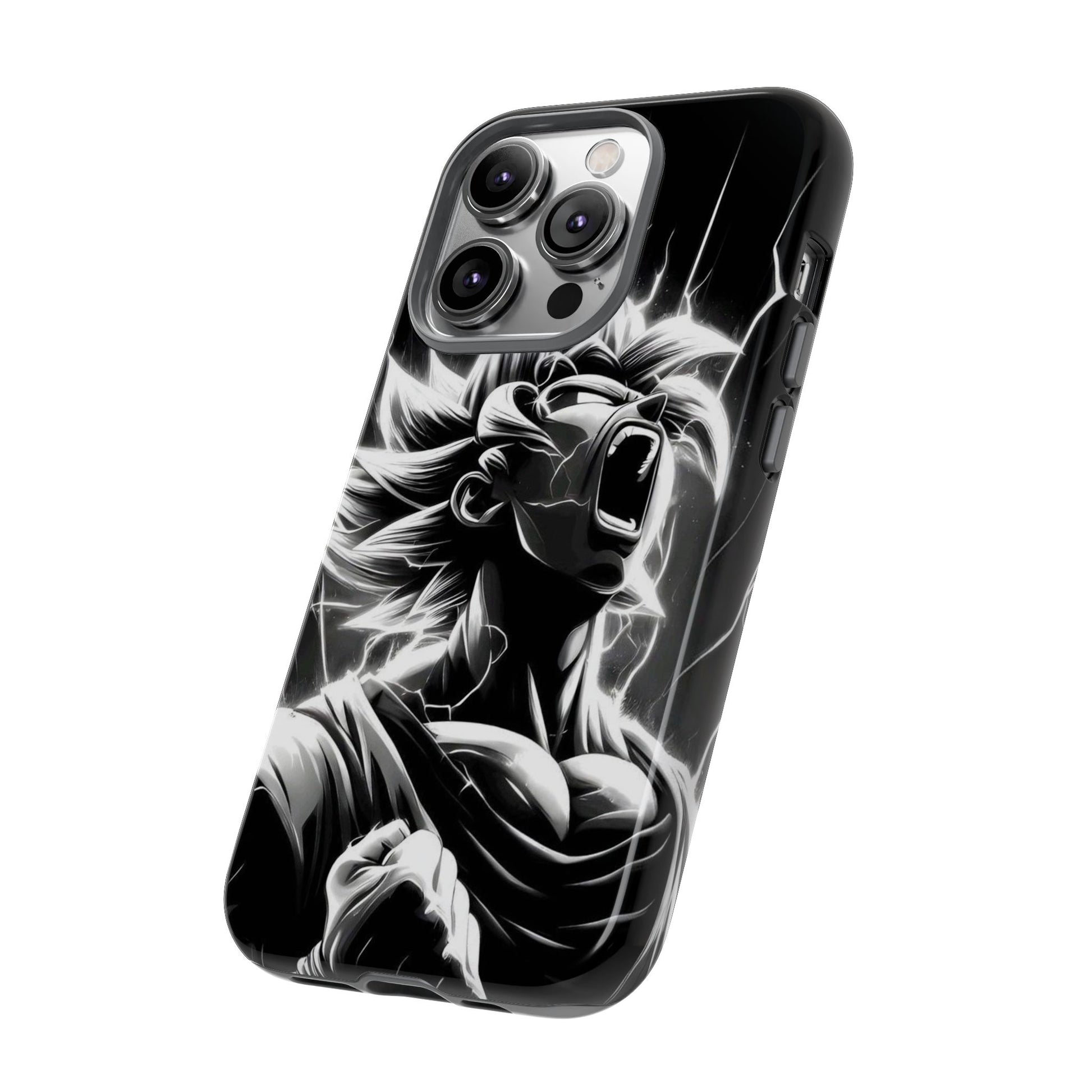Anime Saiyan Rage Dragon ball Z Tough Cases for iPhones, Samsung, and Pixel