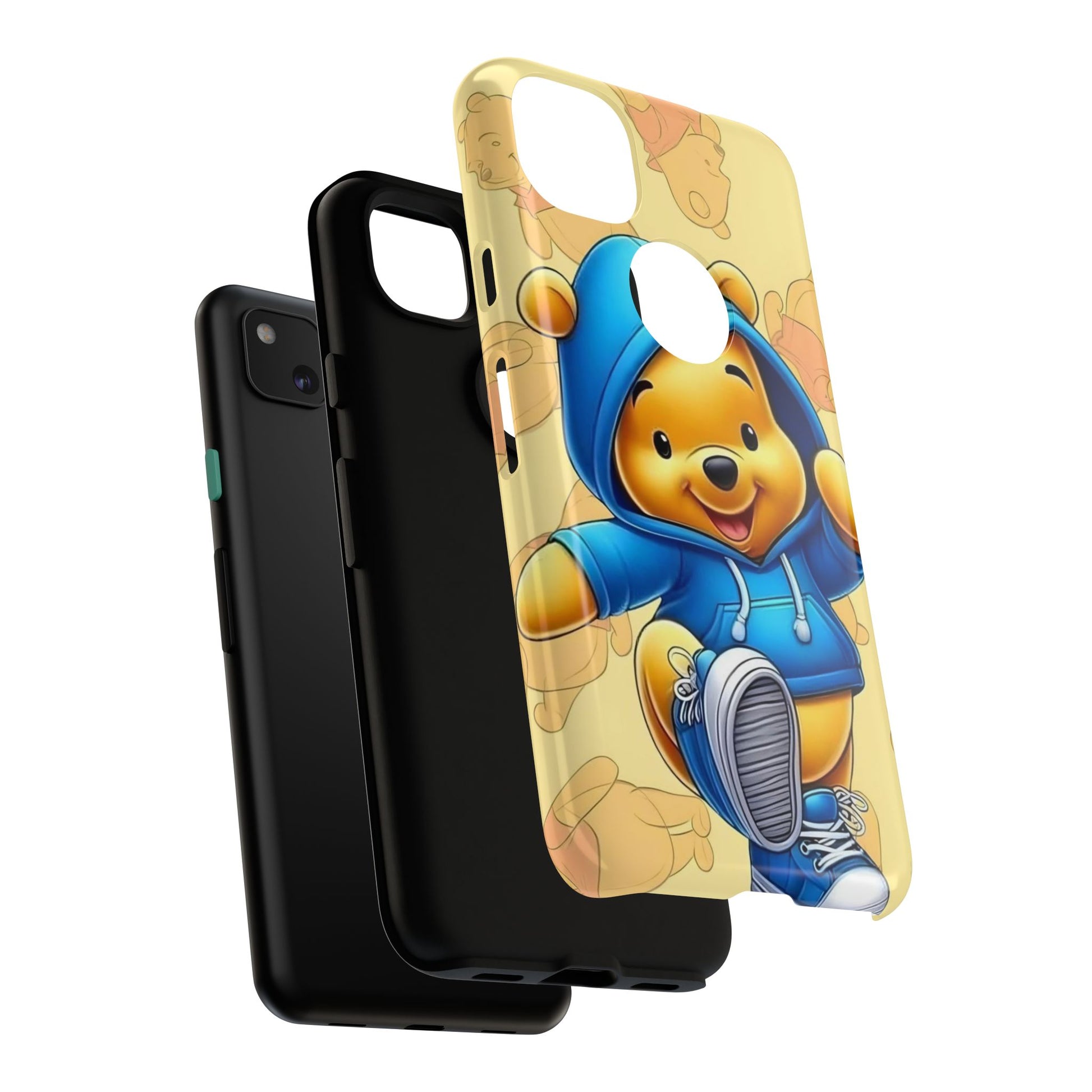 Cute Pooh Bear Phone Case, Tough Case