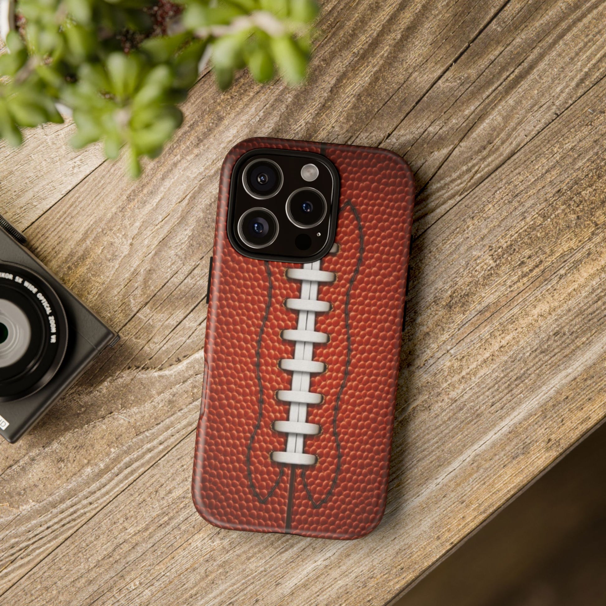 Football Pigskin Print Tough Cases for iPhones, Samsung, and Pixel