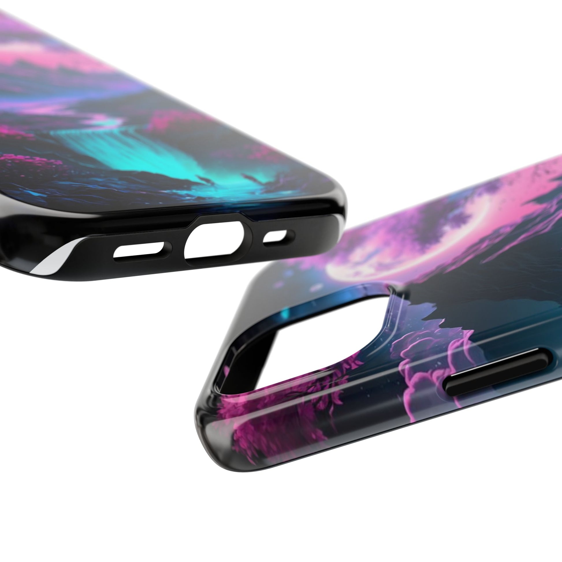 Cherry Blossoms in Japan Themed Tough Phone Cases for Iphones & Samsung Phones