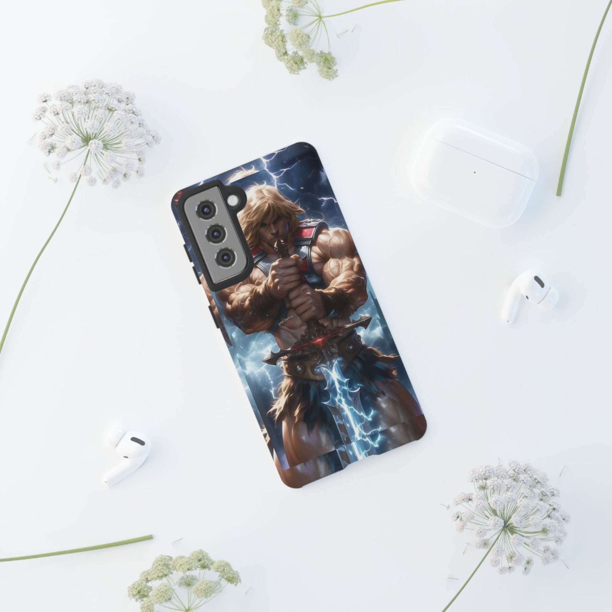 He-Man Masters of the Universe Tough Cases for iPhones, Samsung, and Pixel