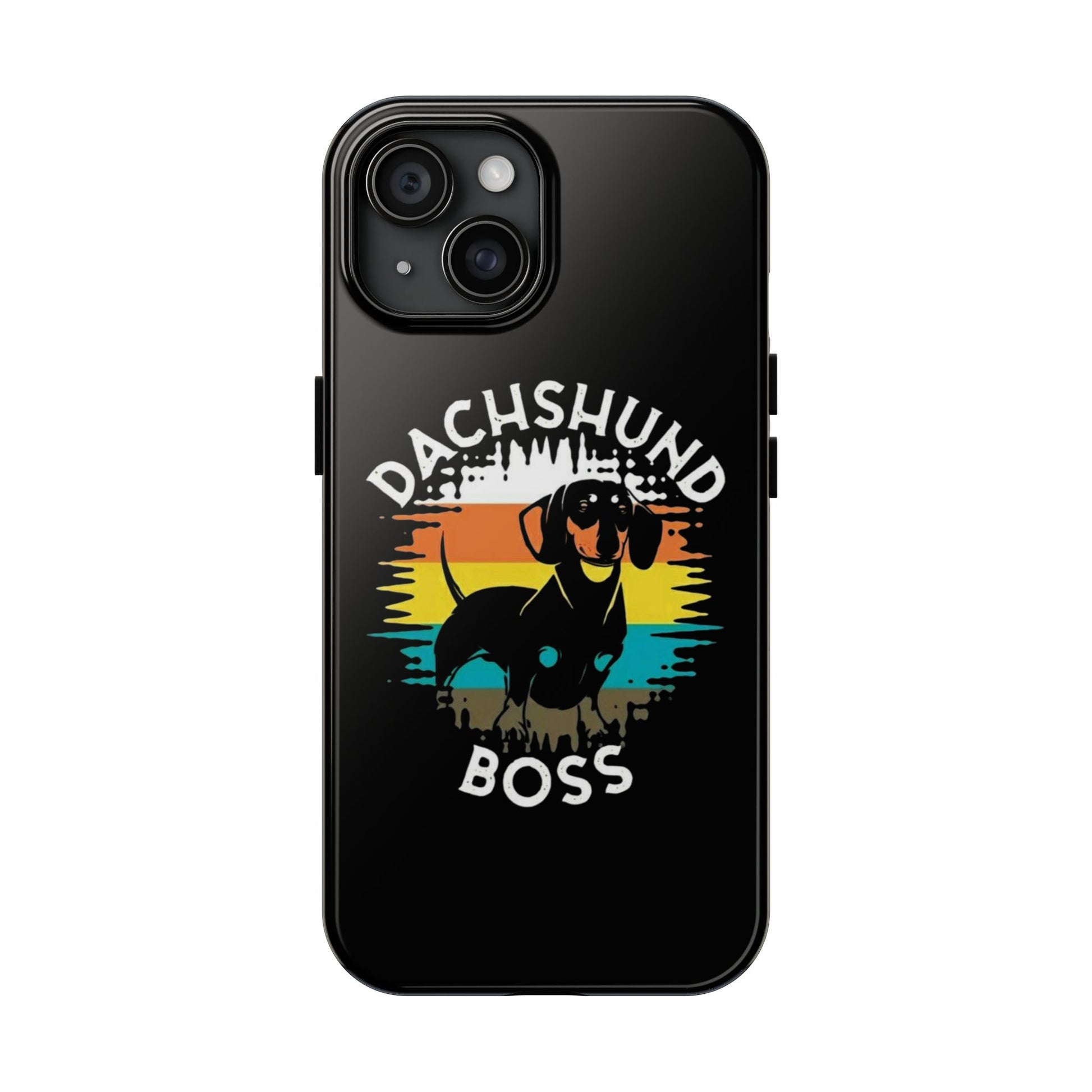 Dachshund Boss Theme Phone Cases for iPhones & Samsung Phones