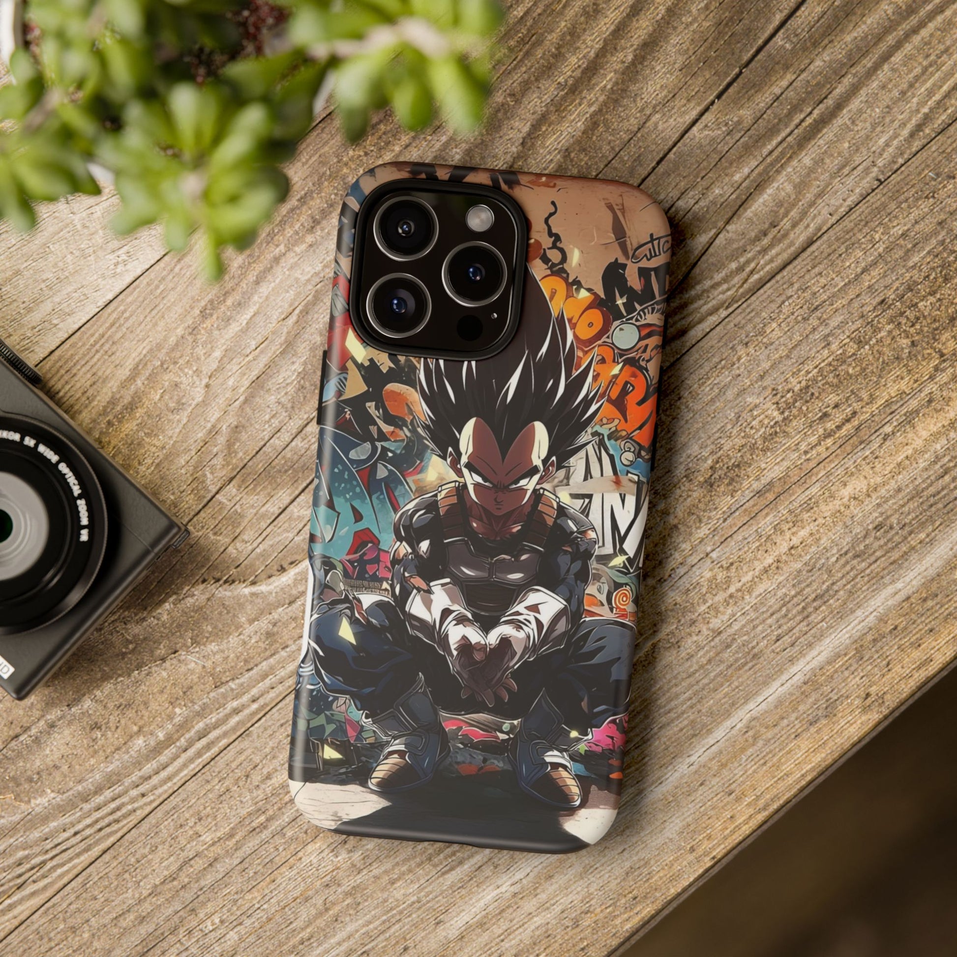 Anime Vegeta Dragon ball Z Tough Cases for iPhones, Samsung, and Pixel