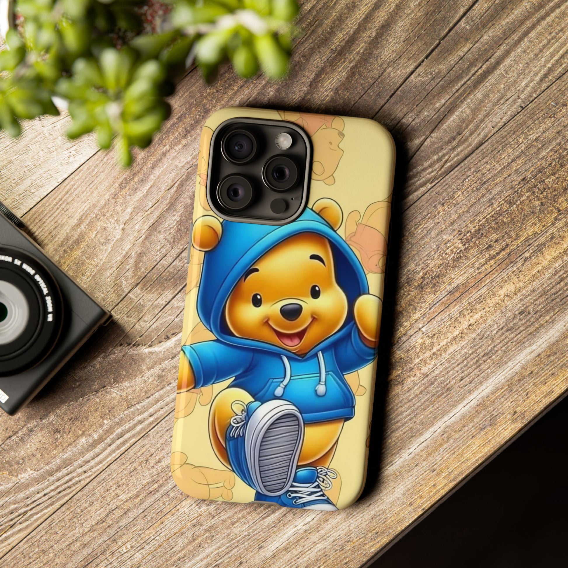 Cute Pooh Bear Phone Case, Tough Case