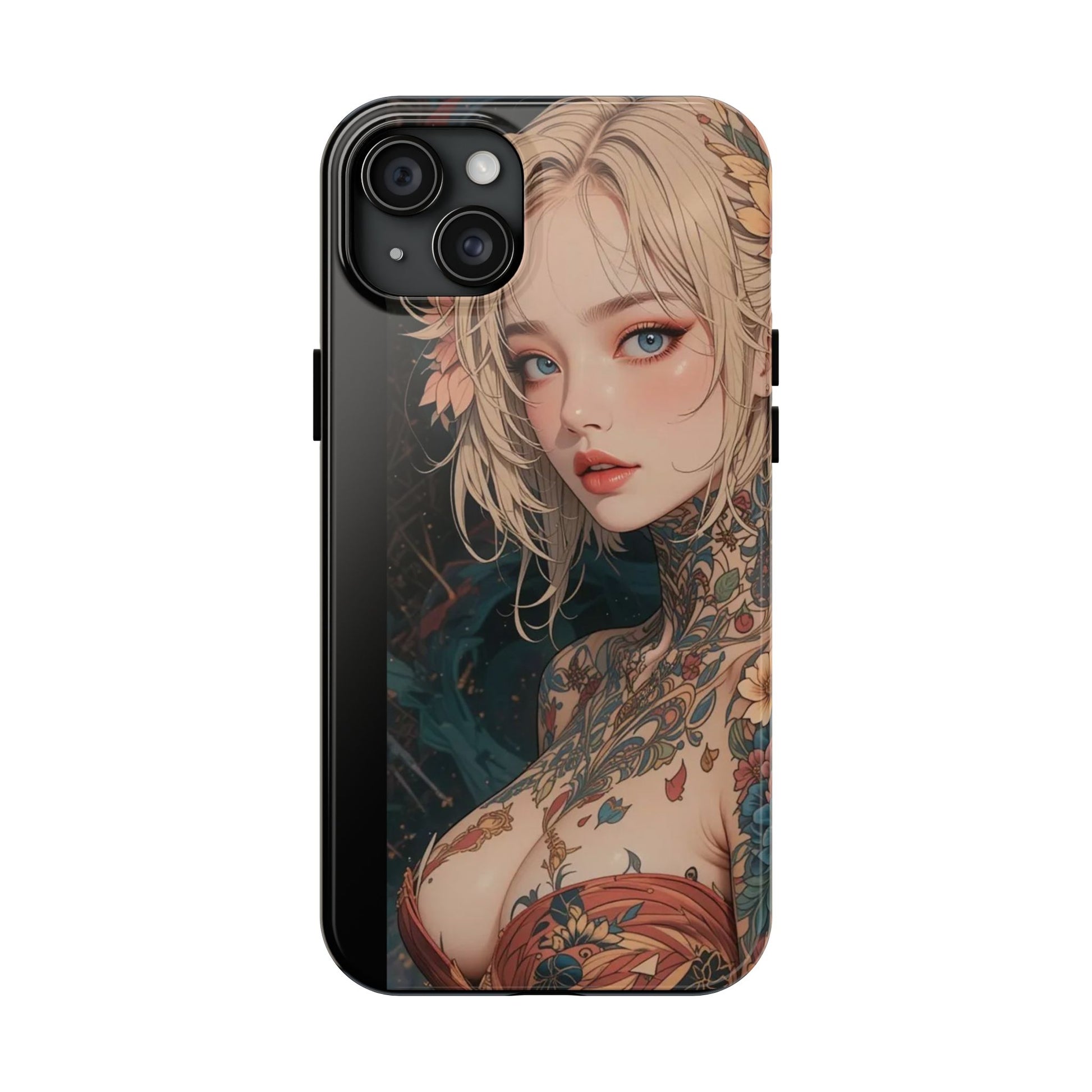 Tattoo Anime Girl Inspired Phone Cases for Iphones & Samsung Phones