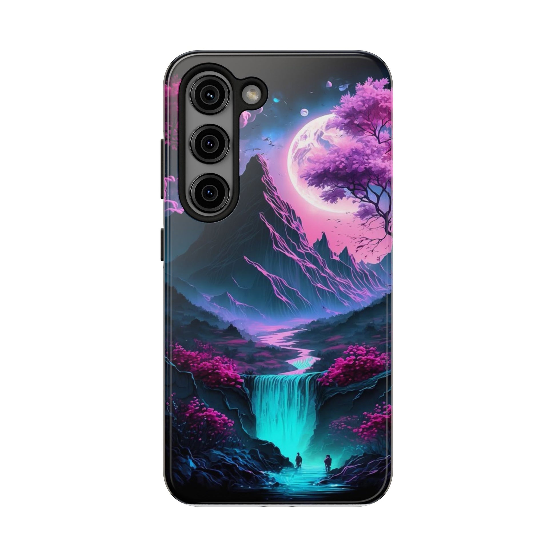 Cherry Blossoms in Japan Themed Tough Phone Cases for Iphones & Samsung Phones