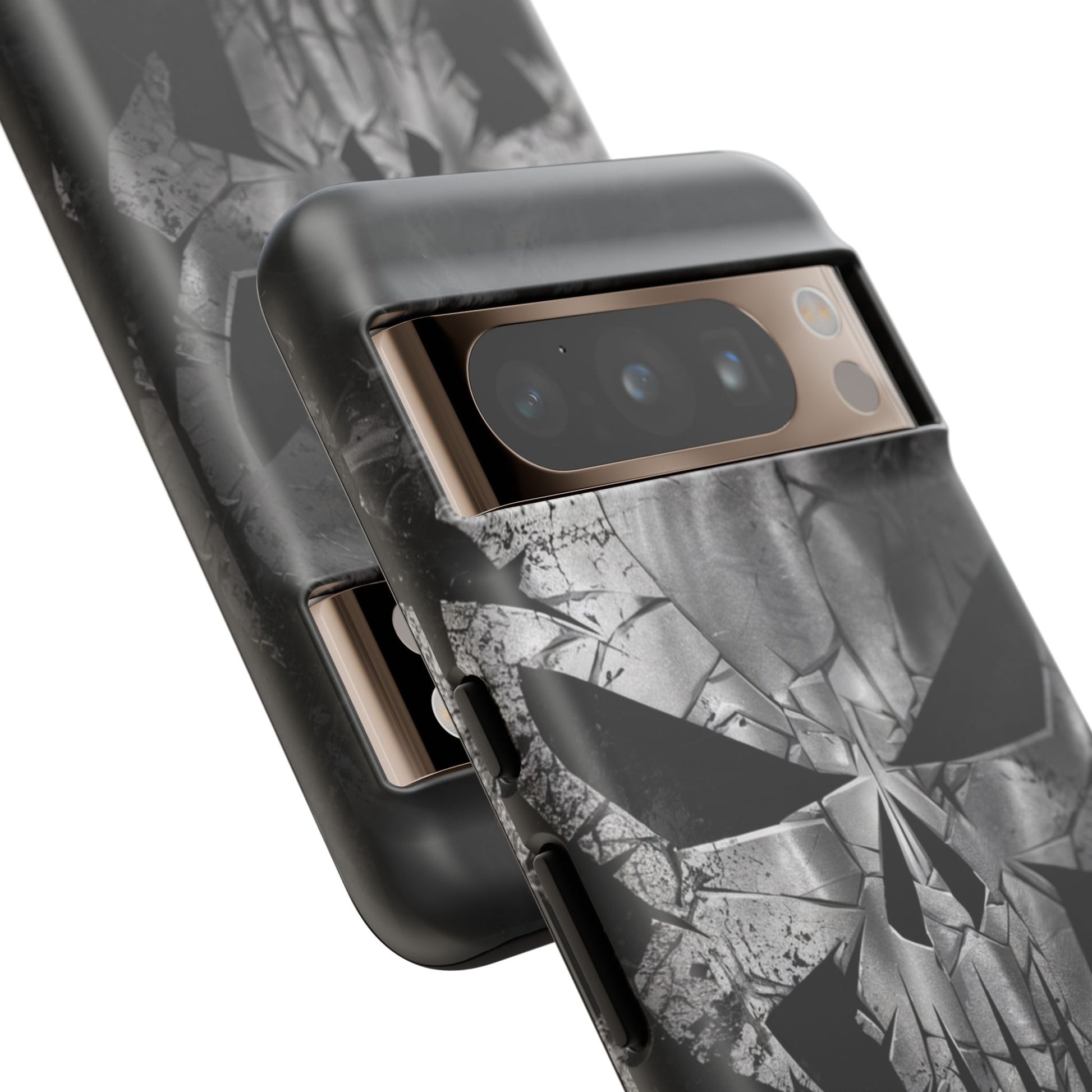 The Punisher Logo Art Tough Cases for iPhones, Samsung, and Pixel
