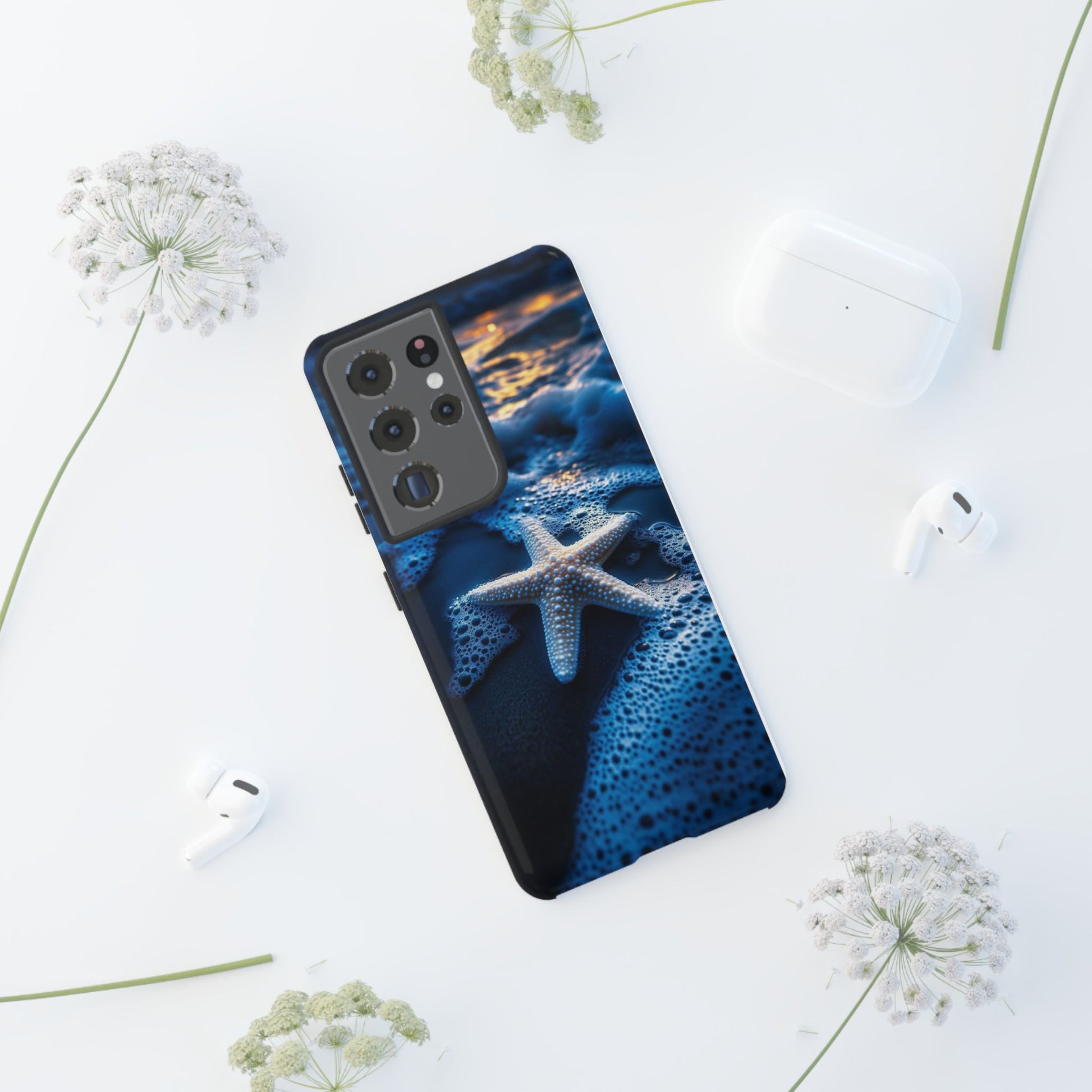 Starfish Beach Tough Cases for iPhones, Samsung, and Pixel