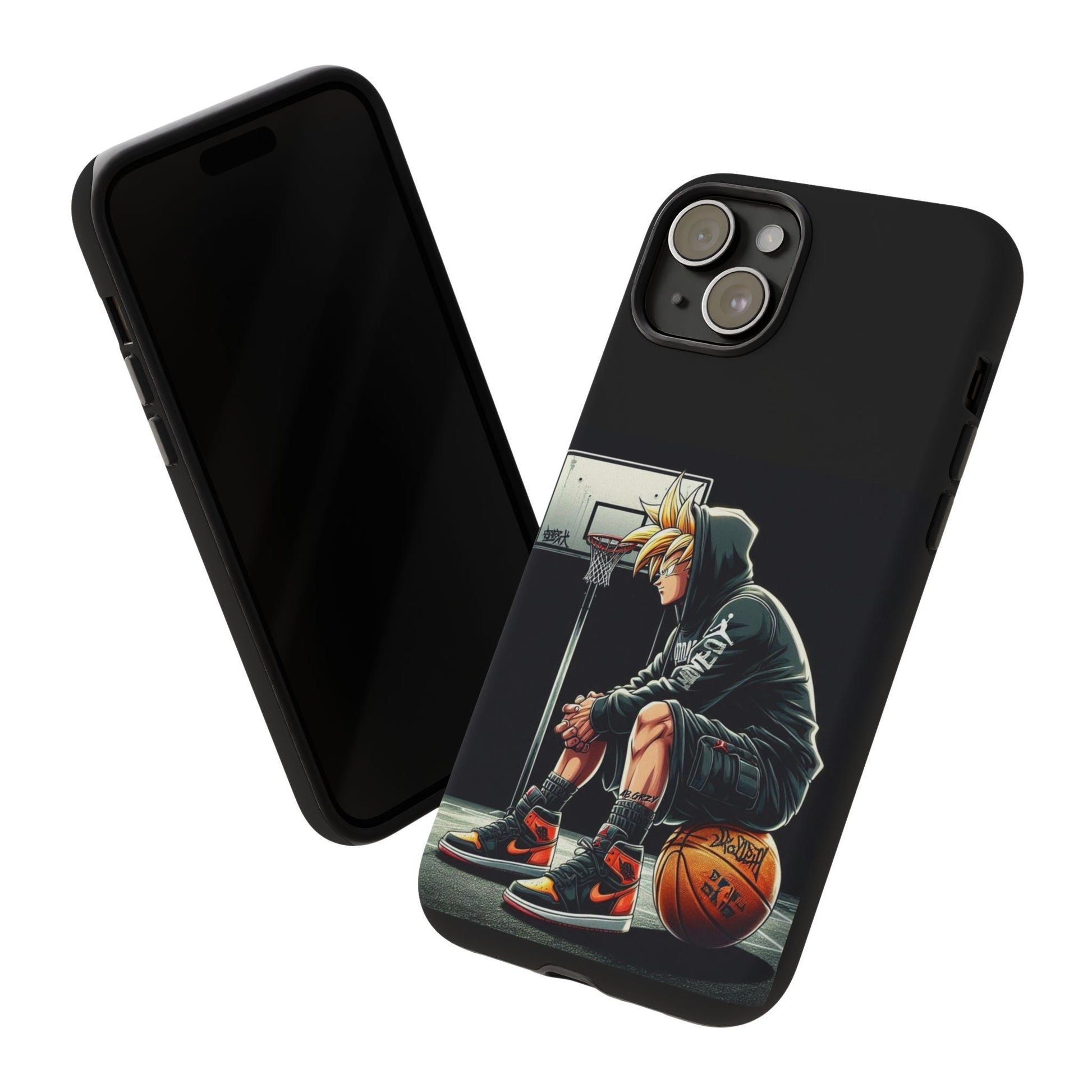 Son Goku Basketball Tough Cases for iPhones, Samsung, and Pixel
