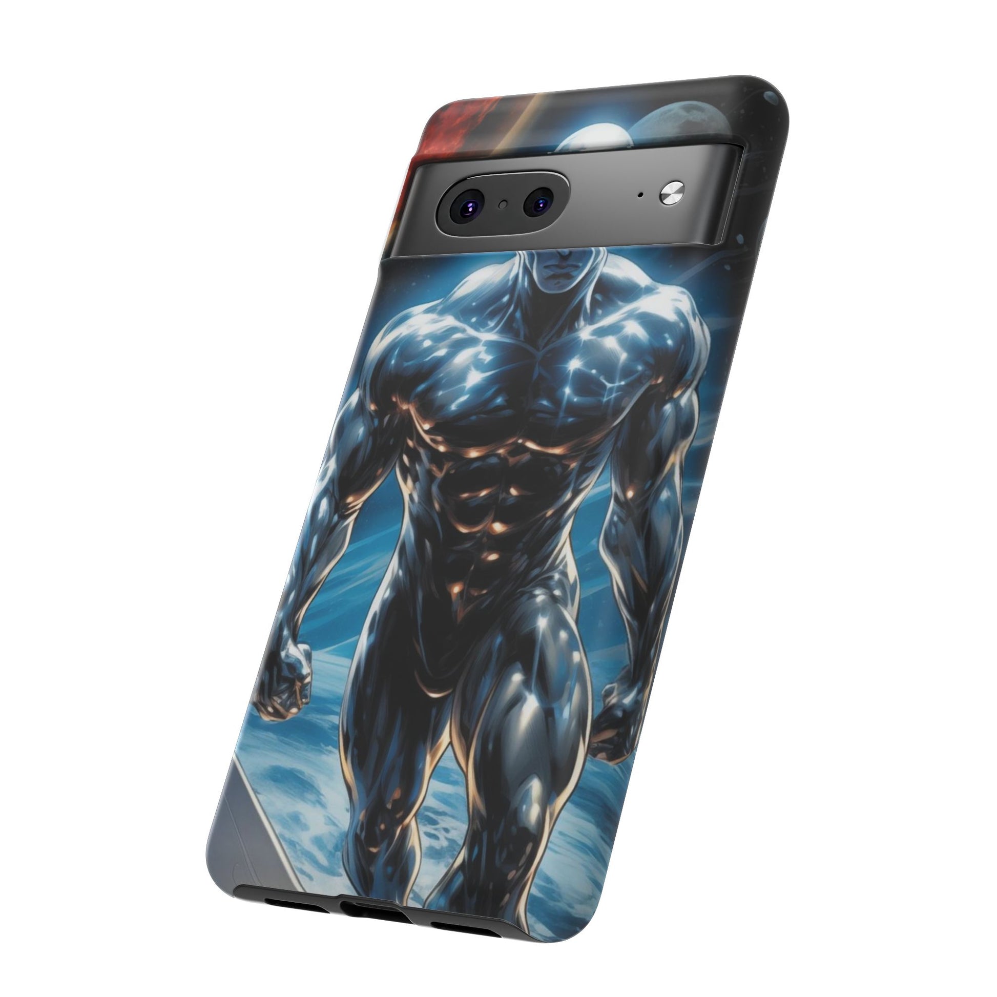 The Silver Surfer Comic Art Phone Case, Tough Cases for iPhones, Samsung, and Pixel