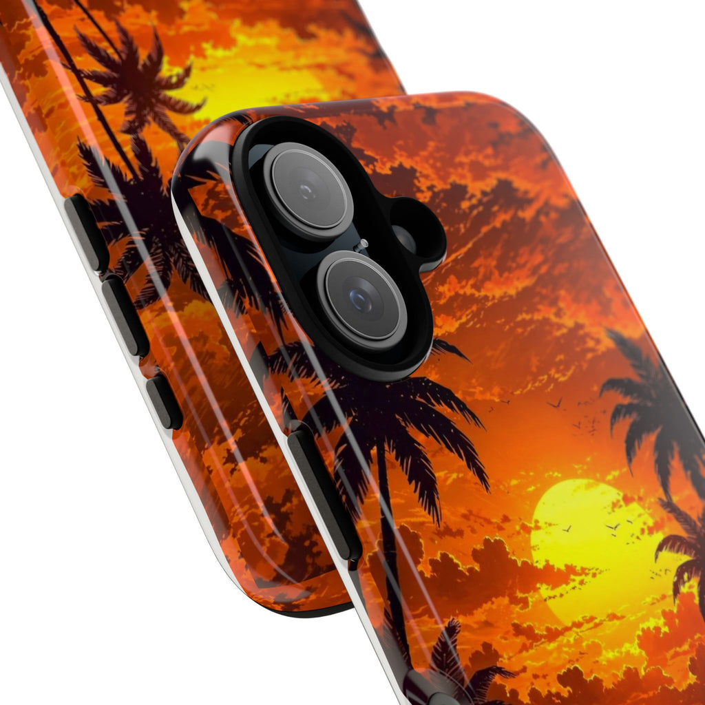 Beautiful Beach Sunset Tough Cases for iPhones, Samsung, and Pixel