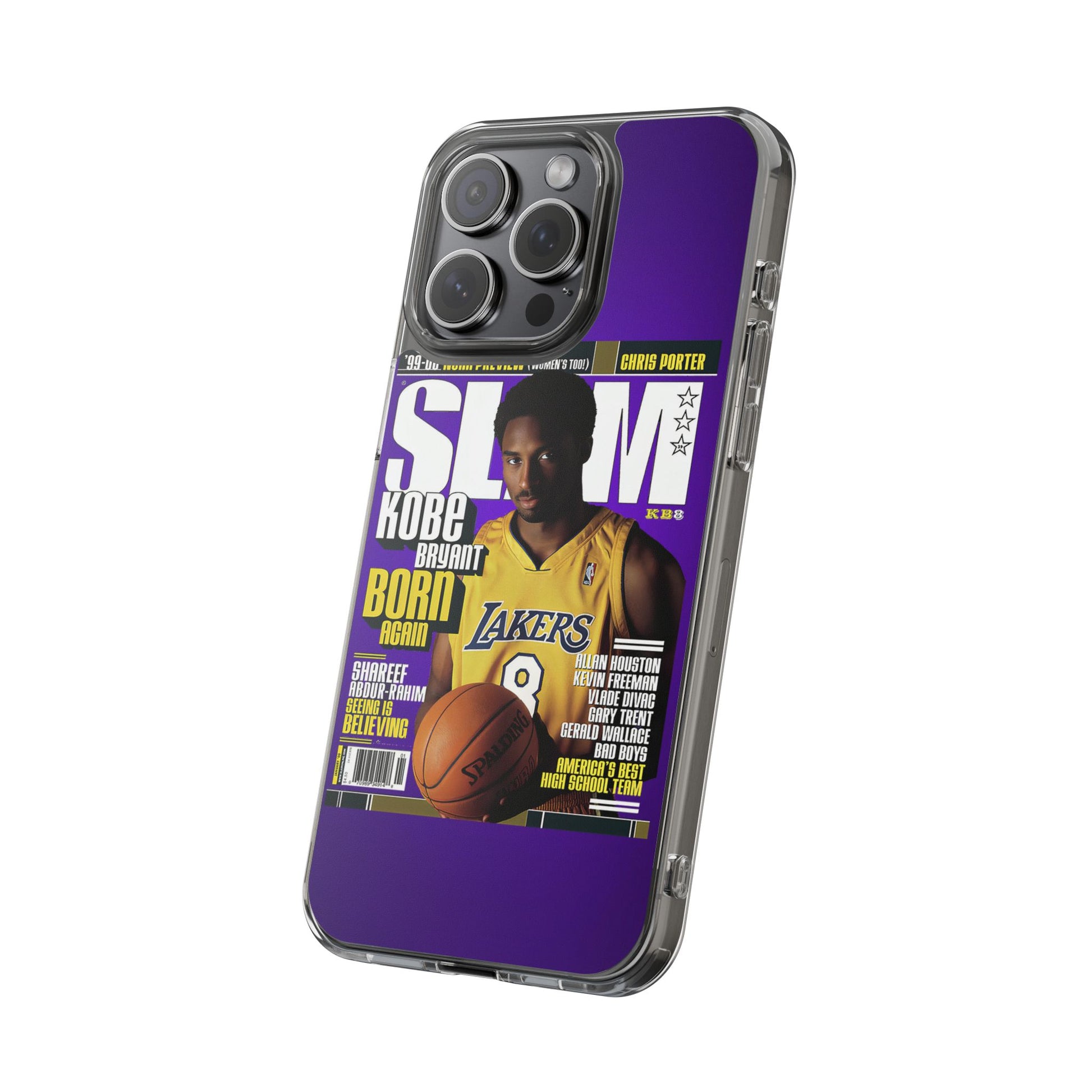 SLAM Cover Kobe Basketball Inspired design Clear Phone Cases