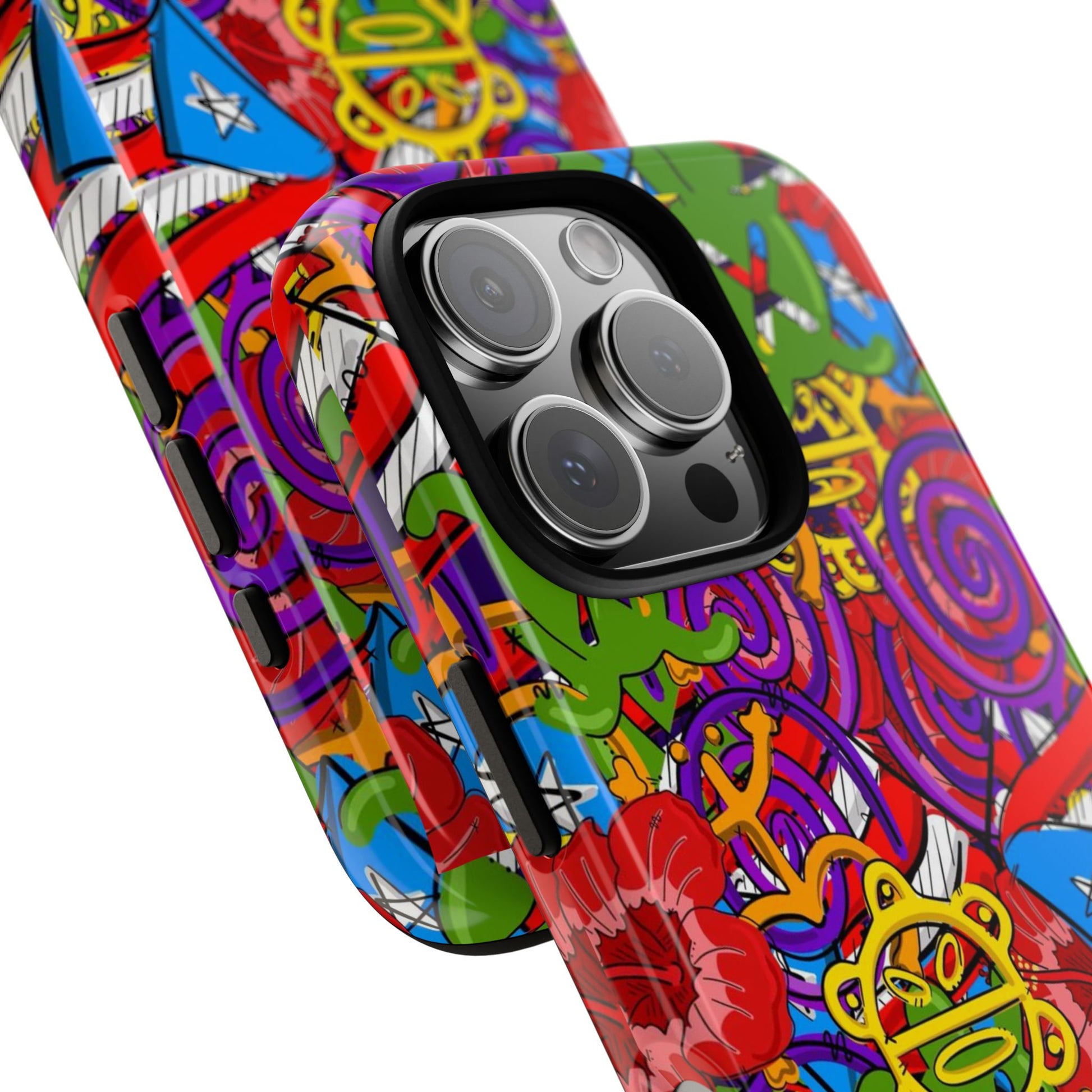 Puerto Rico Taino Tribal Art Tough Cases for iPhones, Samsung, and Pixel