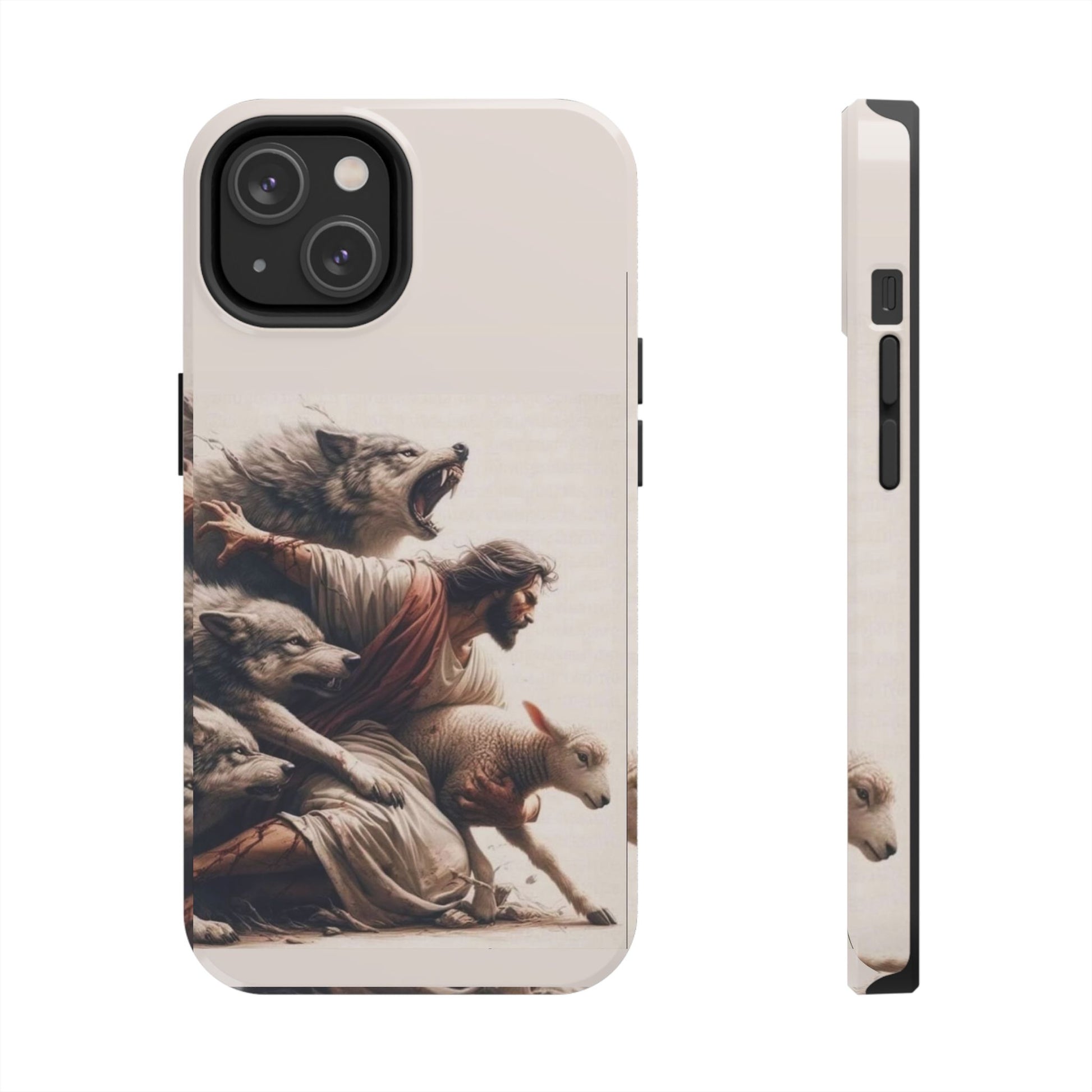 Jesus x Wolves Christian Themed Tough Phone Cases for Iphones & Samsung Phones