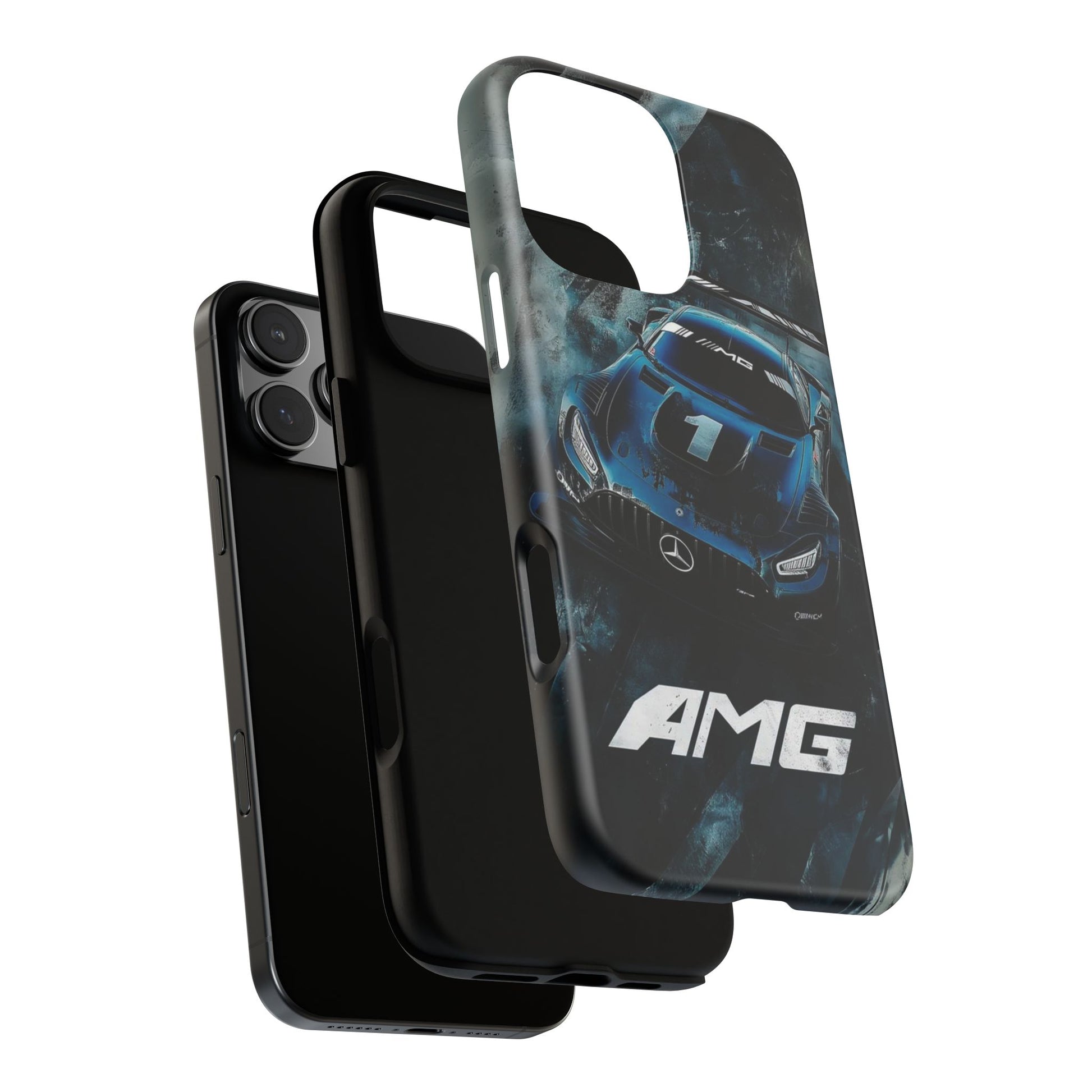 Mercedes AMG Racing Car Tough Cases for iPhones, Samsung, and Pixel