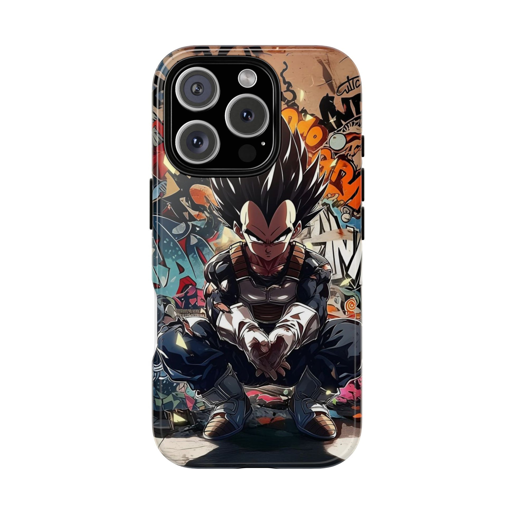 Anime Vegeta Dragon ball Z Tough Cases for iPhones, Samsung, and Pixel