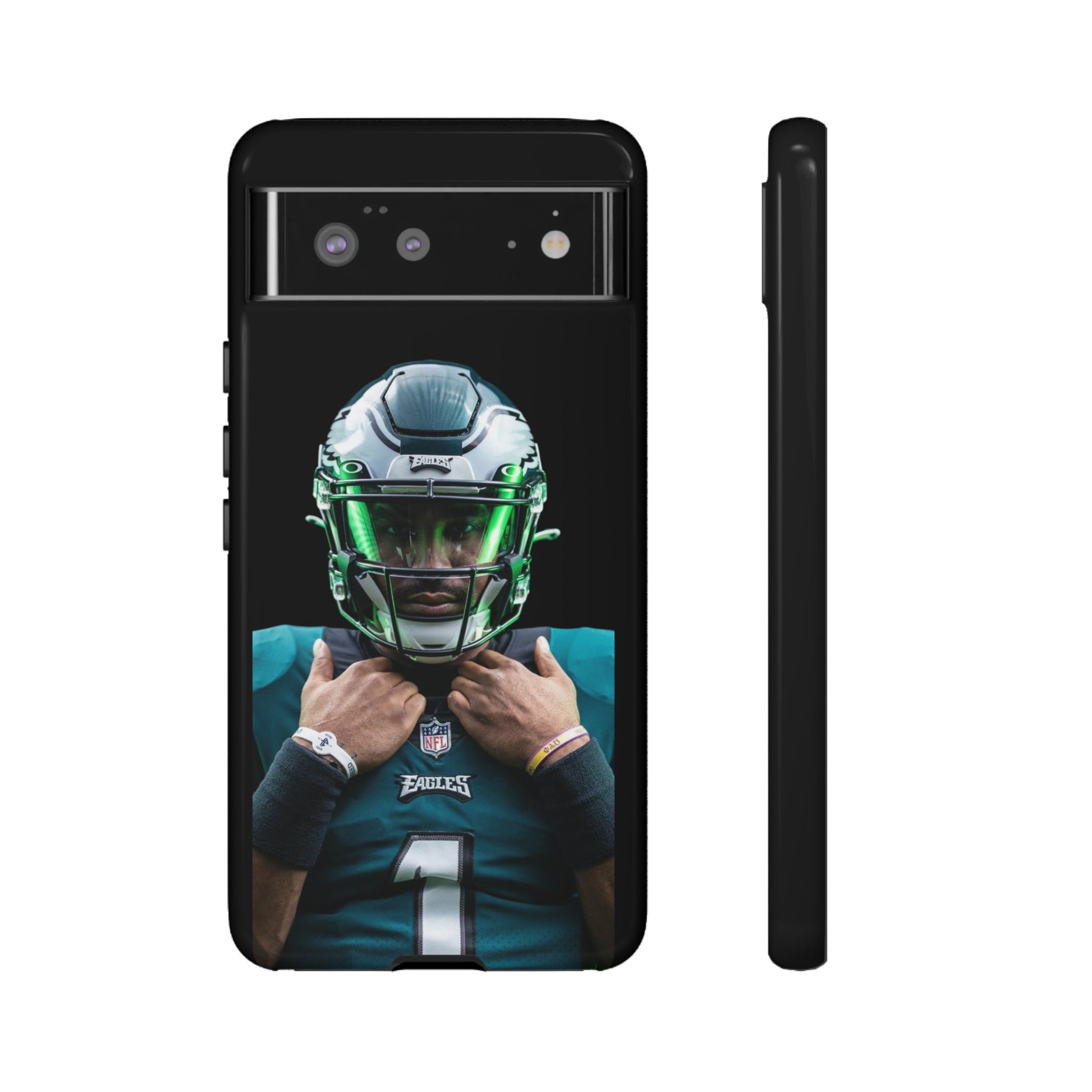 Eagles Football Jalen Hurts Tough Cases for iPhones, Samsung, and Pixel