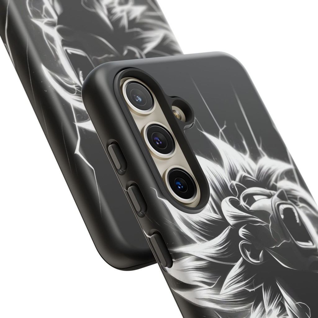 Anime Saiyan Rage Dragon ball Z Tough Cases for iPhones, Samsung, and Pixel