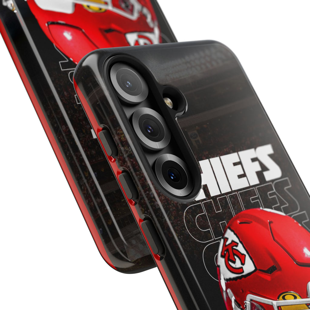 Kansas City Chiefs Football Helmet Logo Tough Cases for iPhones, Samsung, and Pixel