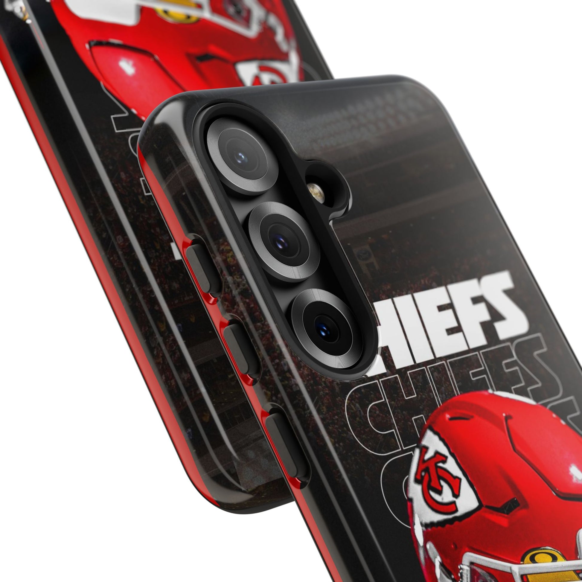 Kansas City Chiefs Football Helmet Logo Tough Cases for iPhones, Samsung, and Pixel