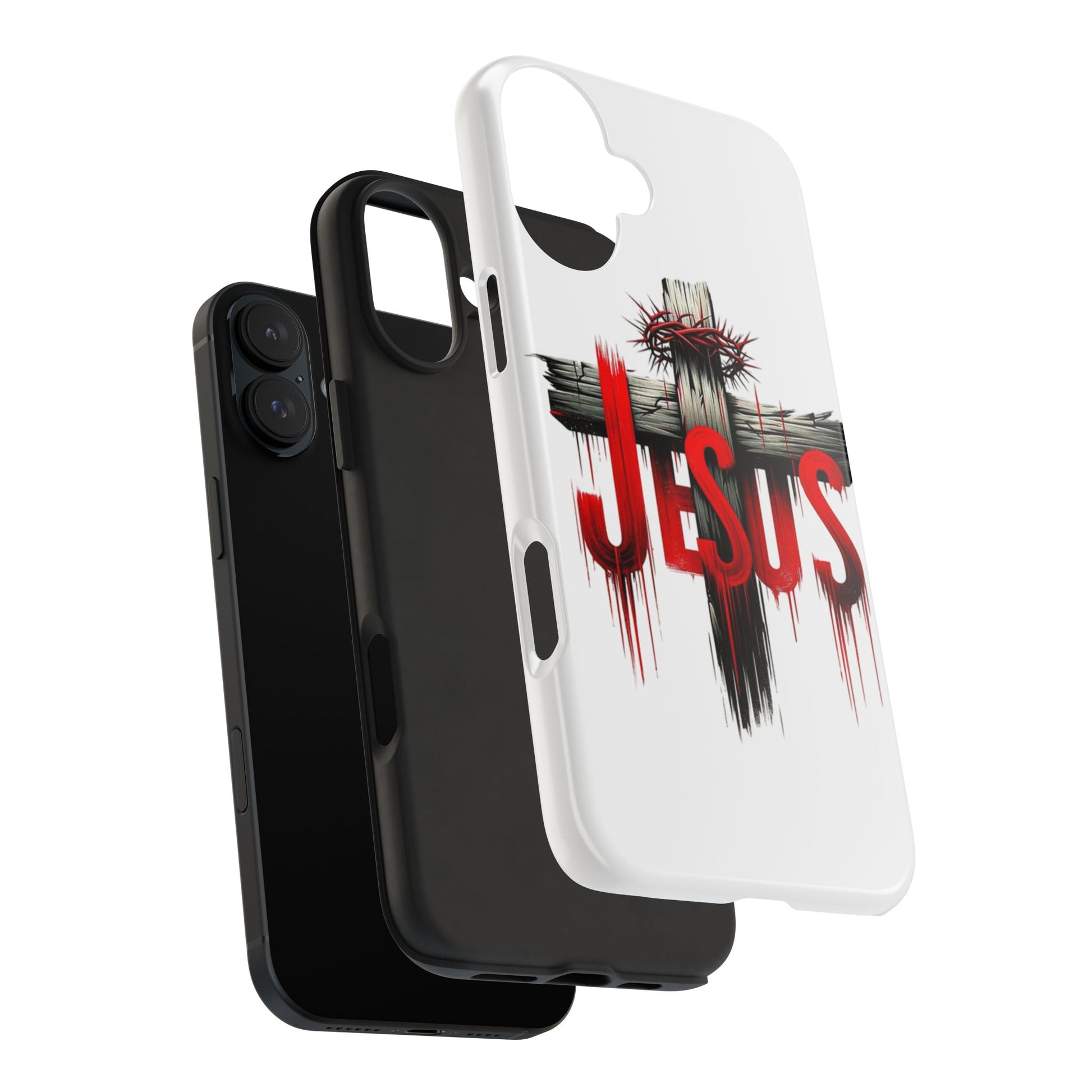 Jesus Cross and Crown Christian Theme Phone Cases for iPhones & Samsung Phones