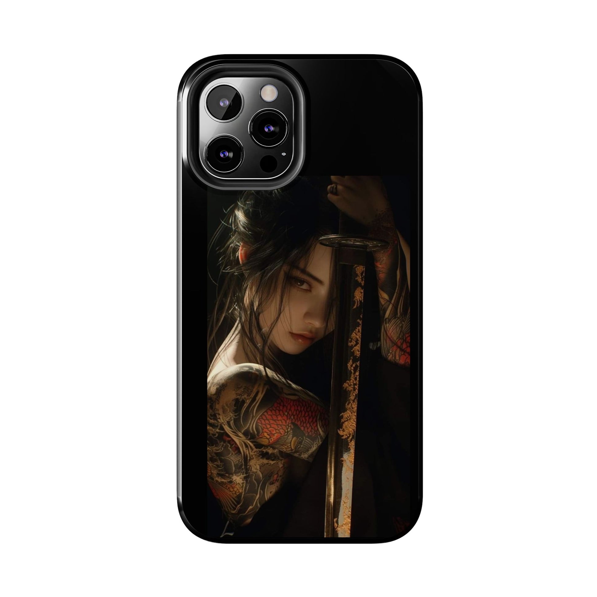 Samurai Female Warrior Design Phone Cases for iPhone & Samsung Galaxy Phones