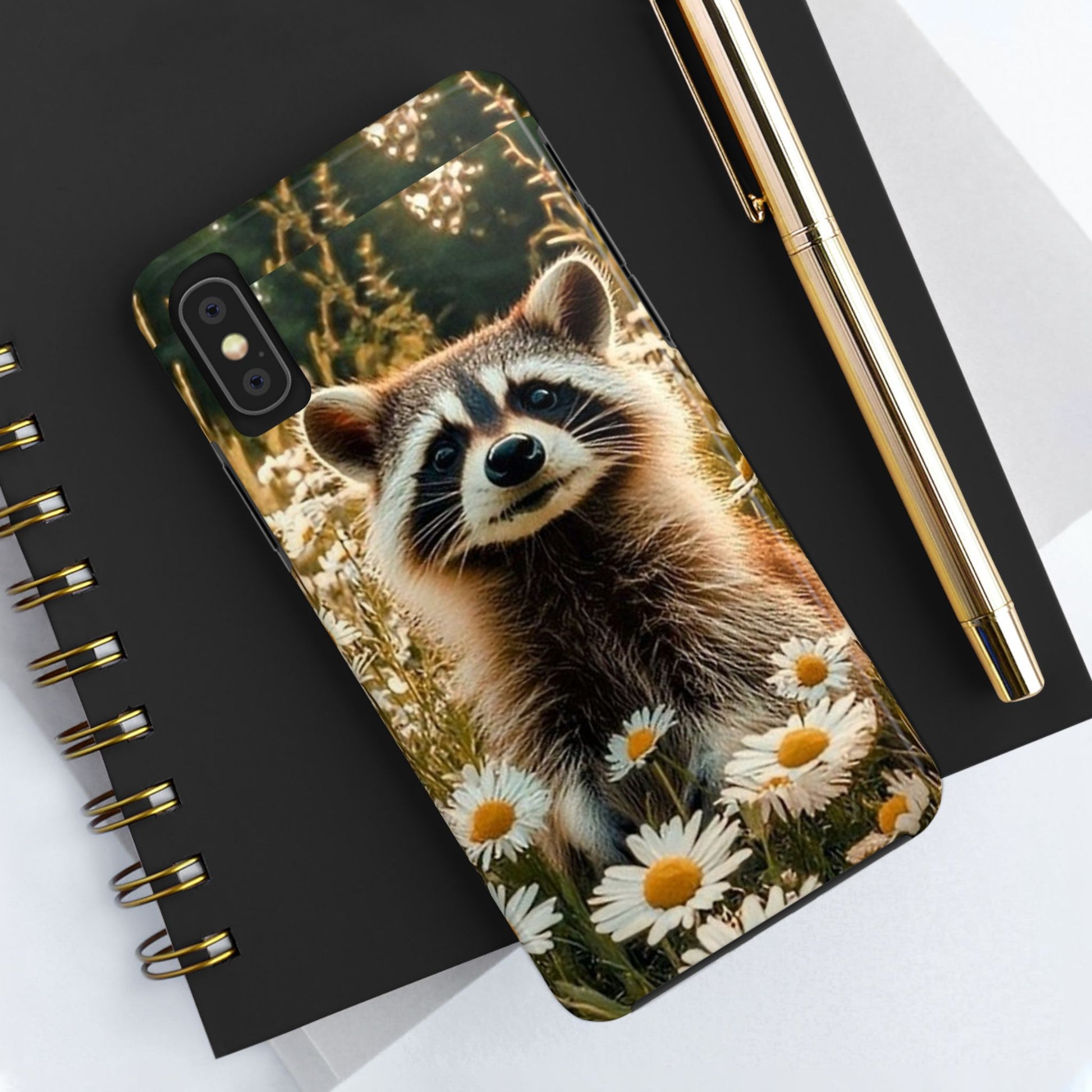 Cute Raccoon Theme Phone Cases for iPhones & Samsung Phones