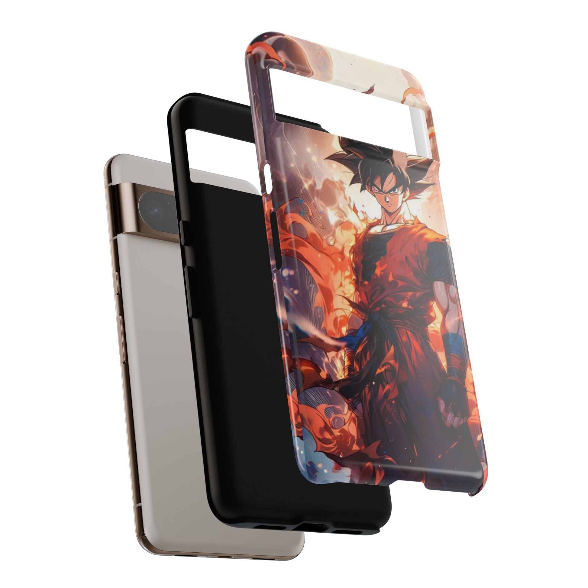 Anime Manga Dragon Ball Z Goku Tough Cases for iPhones, Samsung, and Pixel