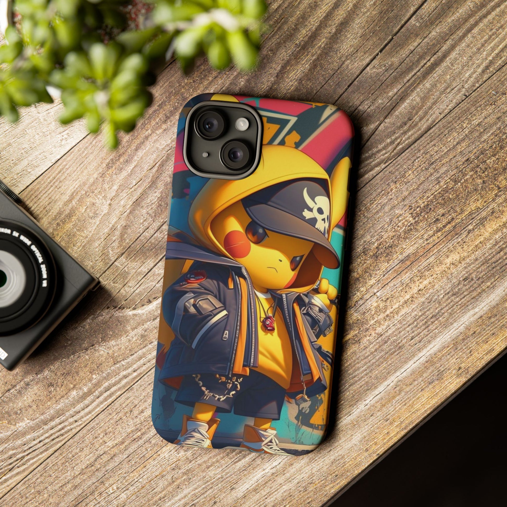 Cute Poke Bear Phone Case, Tough Cases for iPhones, Samsung, and Pixel