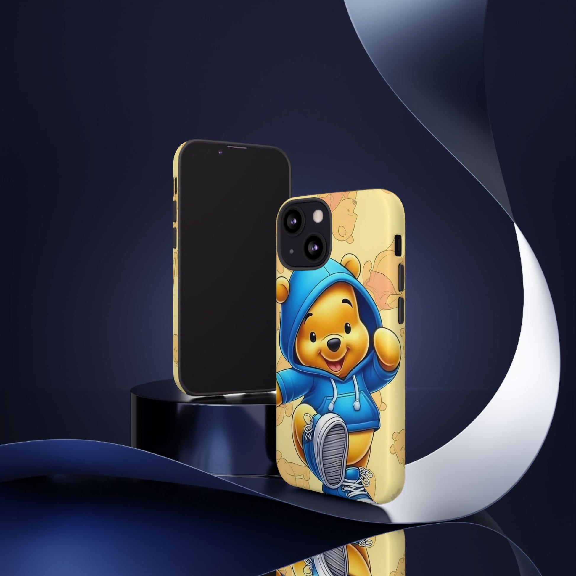 Cute Pooh Bear Phone Case, Tough Case