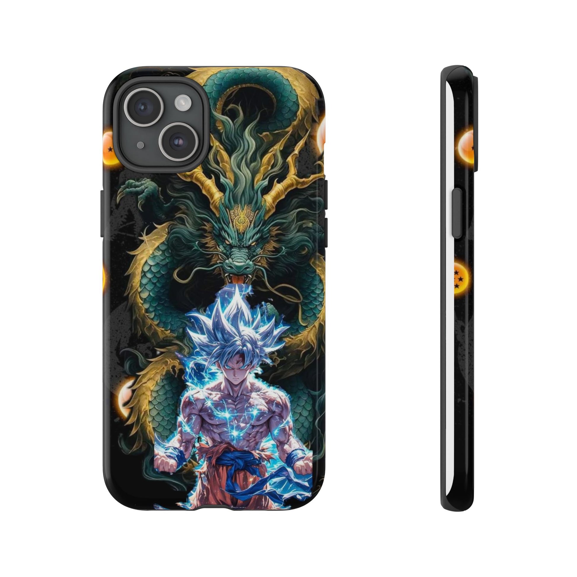 Anime Goku x Shenron Dragonball Z Tough Cases for iPhones, Samsung, and Pixel
