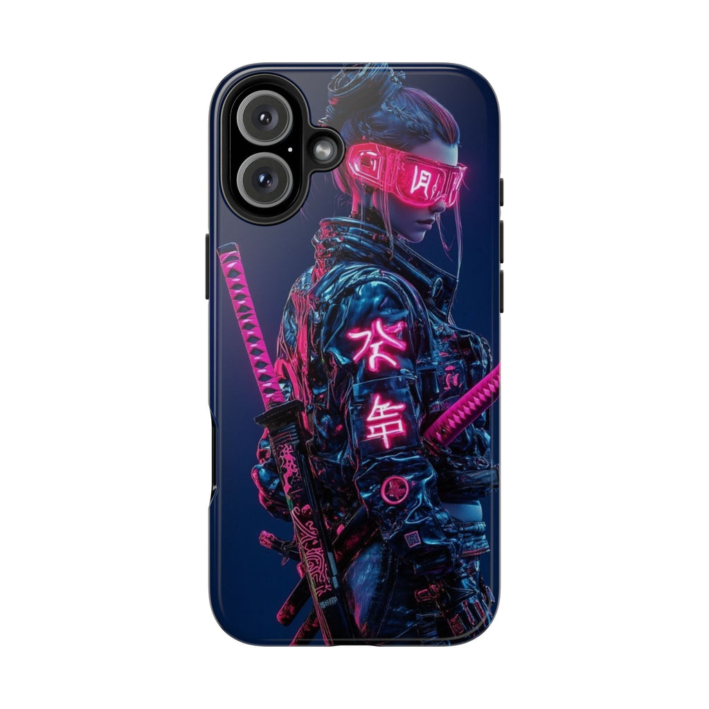 Female Cyber Ninja Warrior Phone Cases for Iphones & Samsung Phones