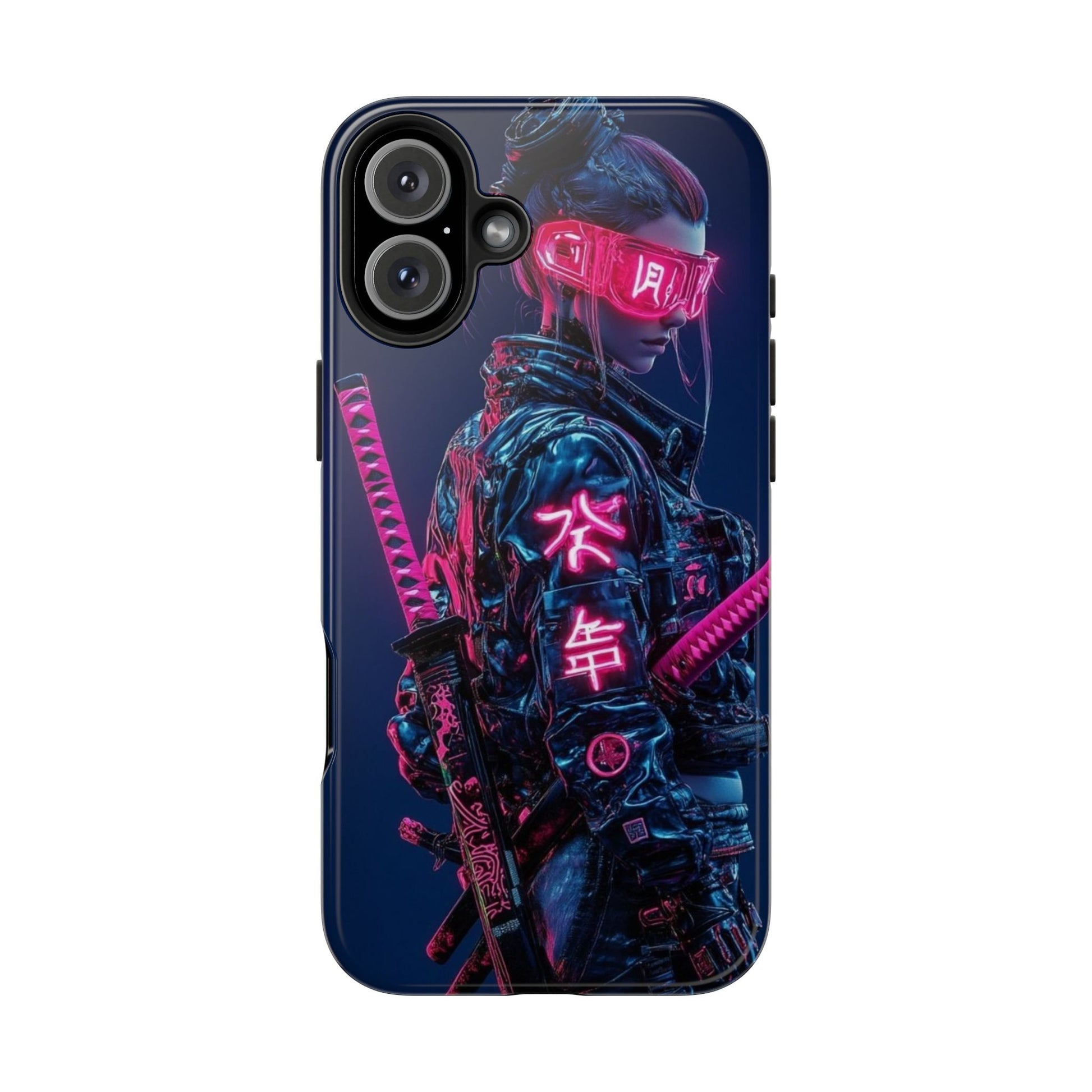 Female Cyber Ninja Warrior Phone Cases for Iphones & Samsung Phones