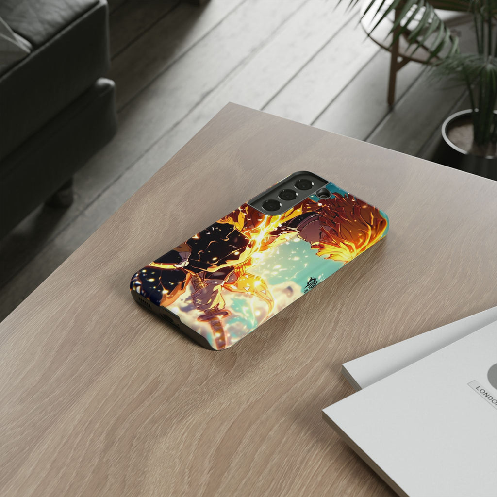 Demon Slayer Zenitsu Anime Theme Phone Case, Tough Cases for iPhones, Samsung, and Pixel