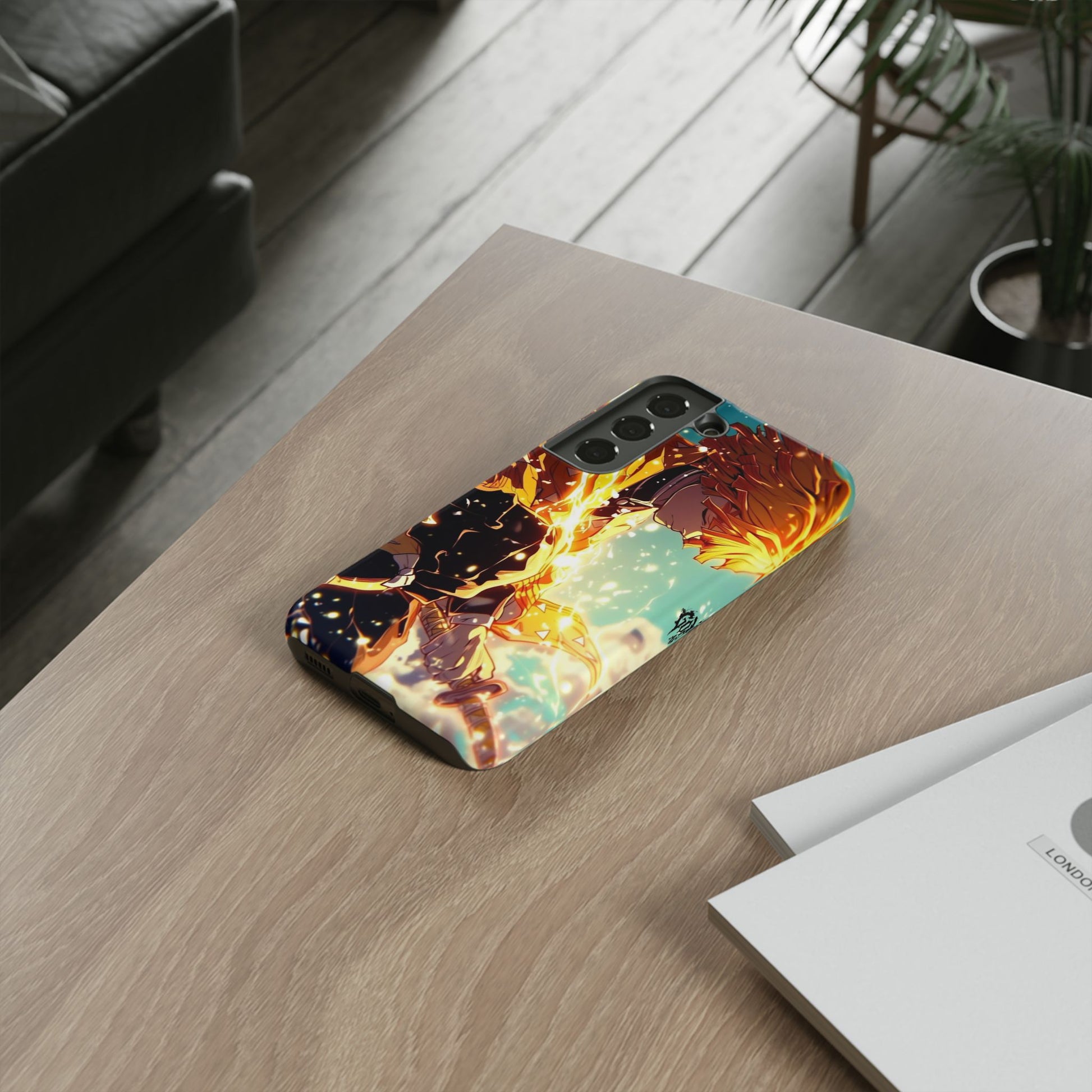 Demon Slayer Zenitsu Anime Theme Phone Case, Tough Cases for iPhones, Samsung, and Pixel