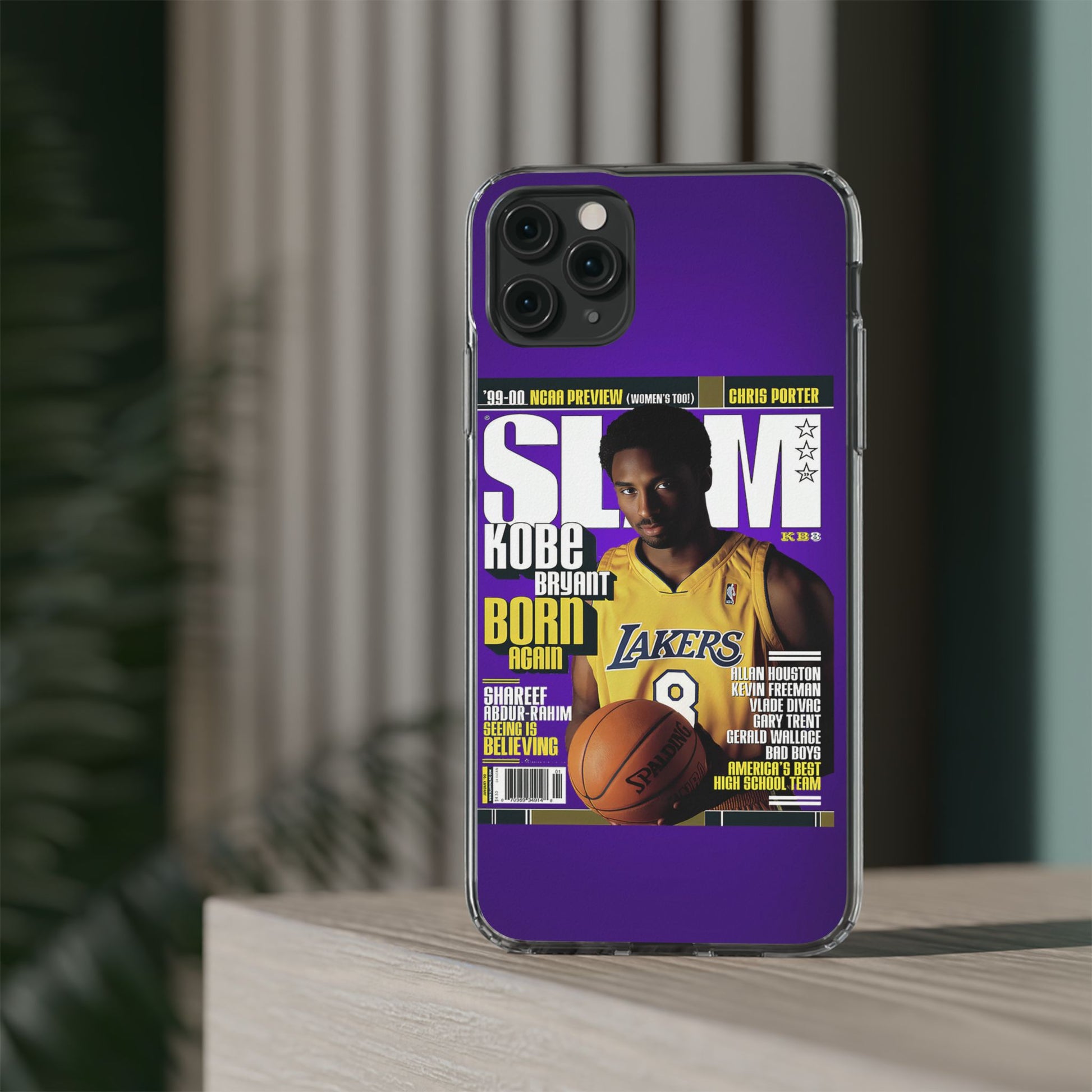SLAM Cover Kobe Basketball Inspired design Clear Phone Cases